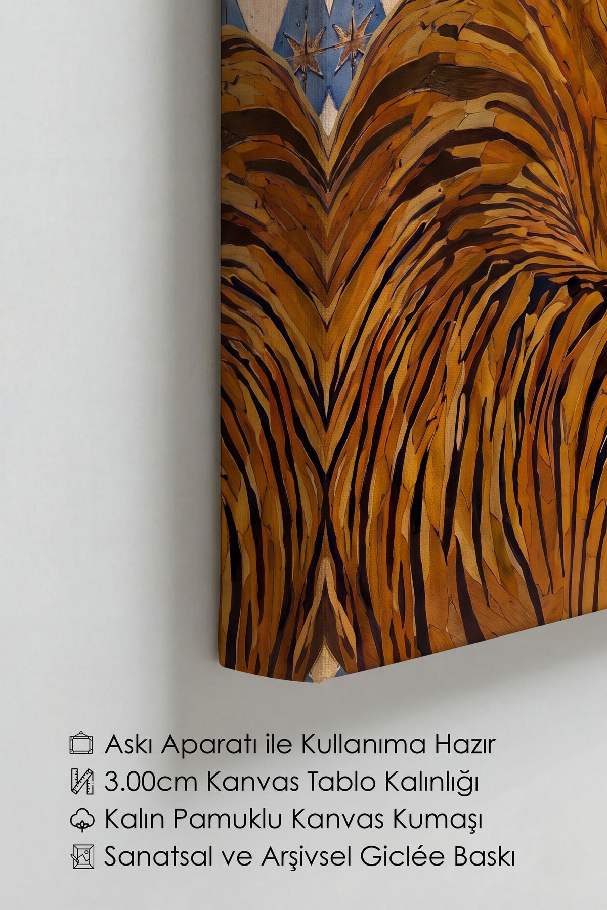 Mozaik Kaplan Deseni Kanvas Tablo
