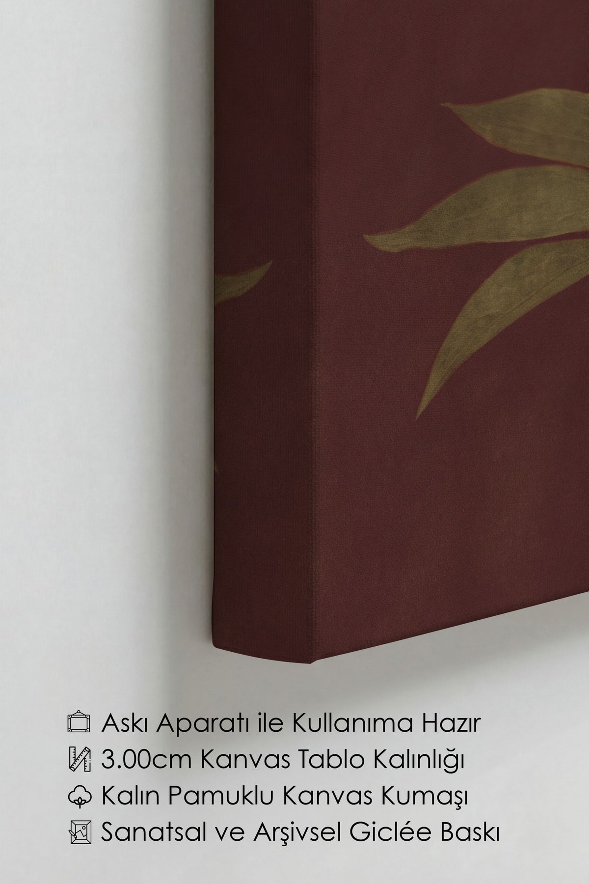 Hazan Renklerinde Çiçek Kanvas Tablo