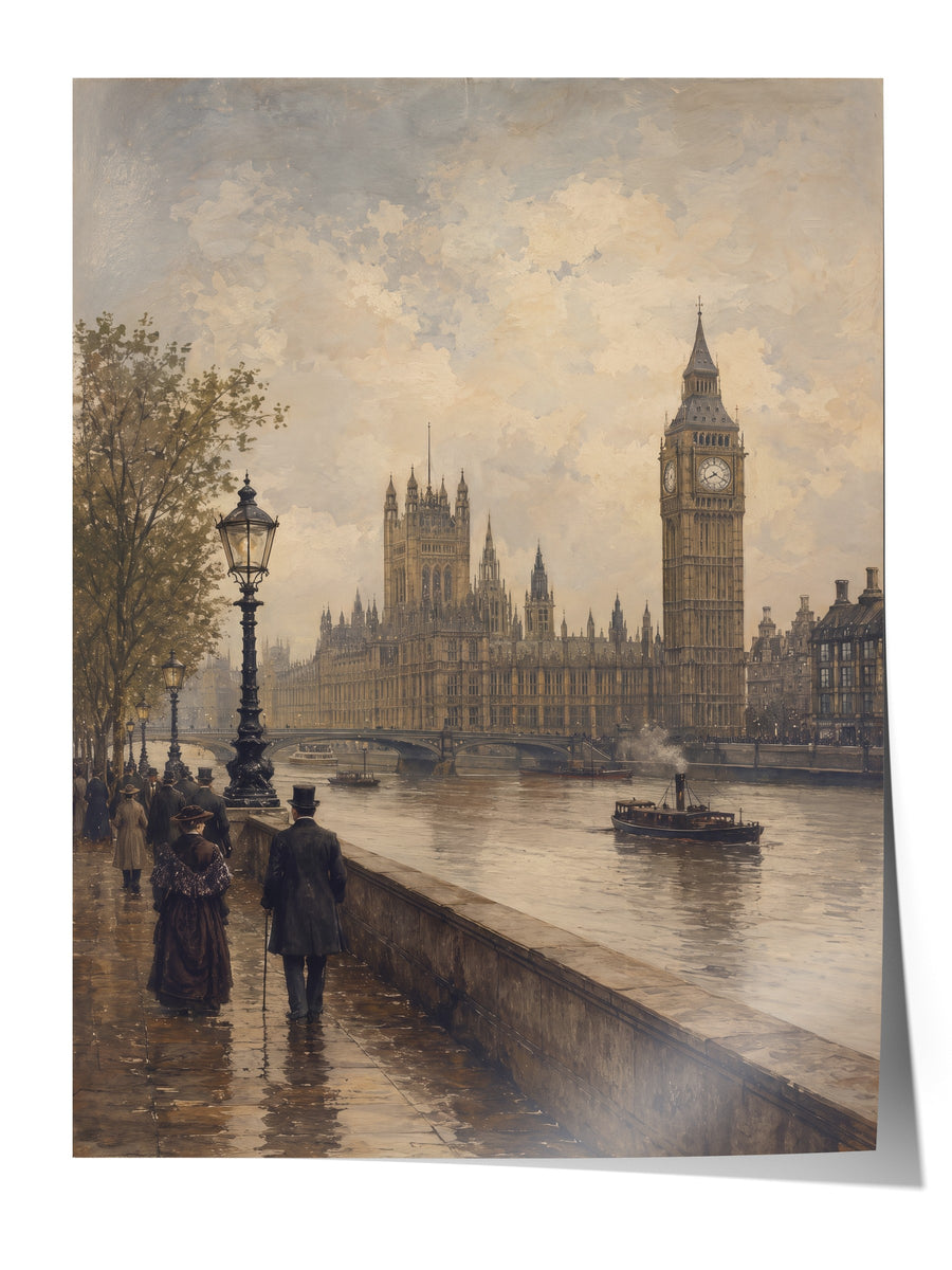 Big Ben ve Parlamento Binası Çerçevesiz Poster