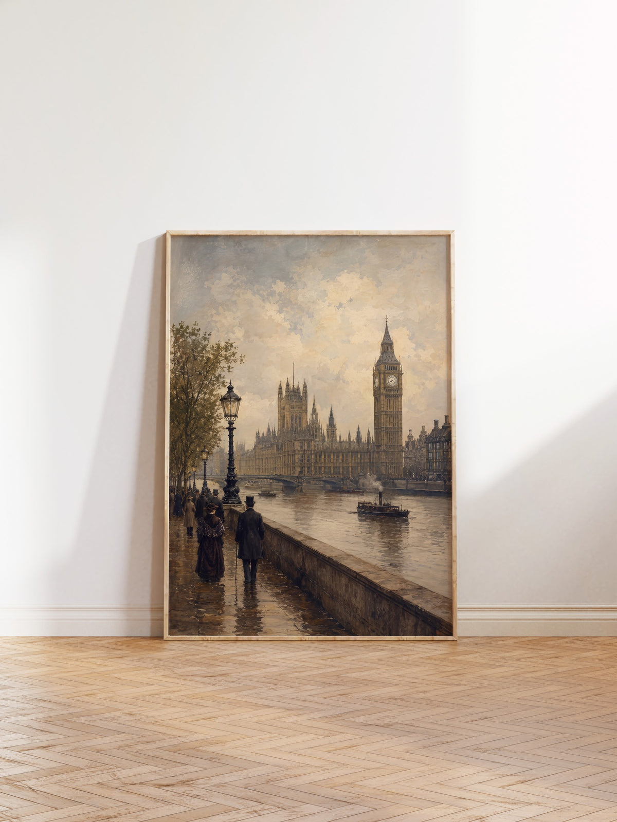 Big Ben ve Parlamento Binası Poster – Ahşap Çerçeveli Tablo