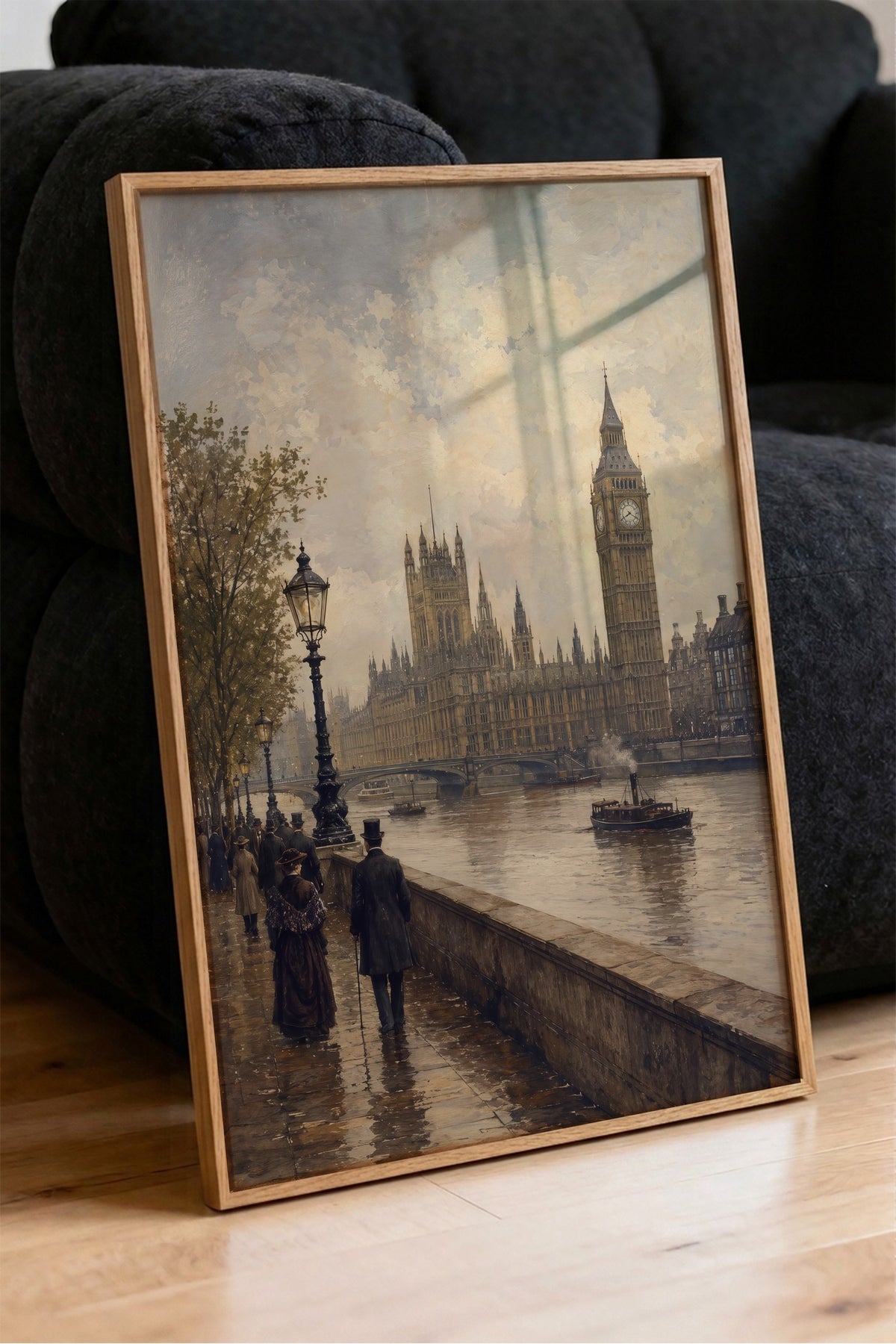 Big Ben ve Parlamento Binası Poster – Ahşap Çerçeveli Tablo