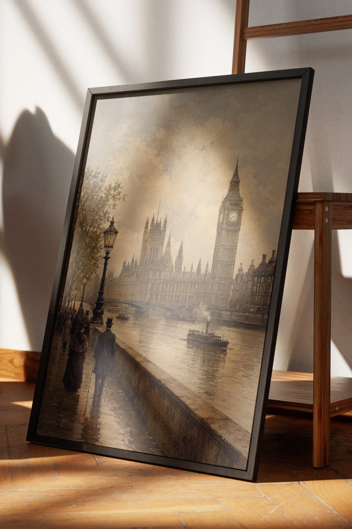 Big Ben ve Parlamento Binası Poster – Siyah Çerçeveli Tablo