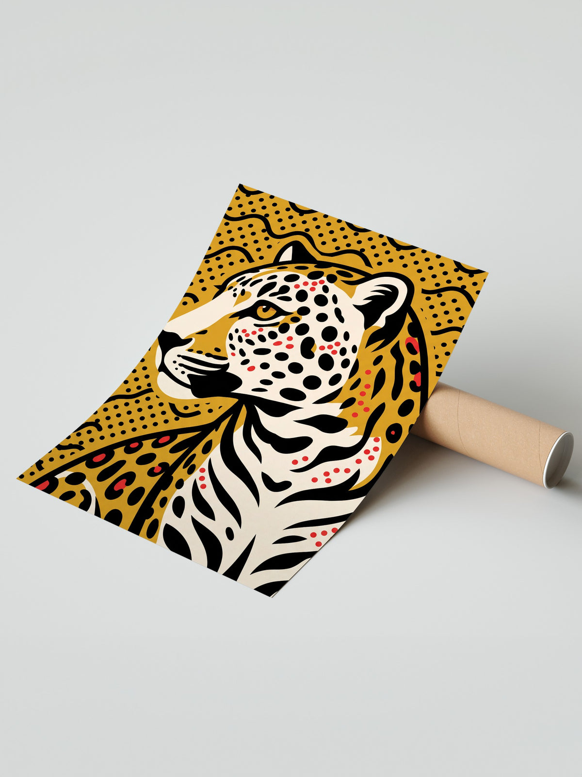 Benekli Leopar Portresi Çerçevesiz Poster