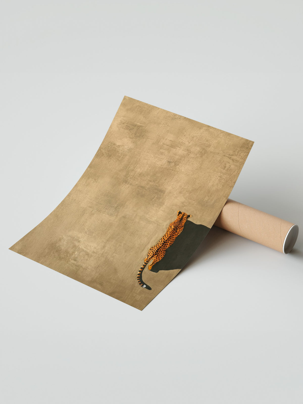 Yürüyen Çita Çerçevesiz Poster
