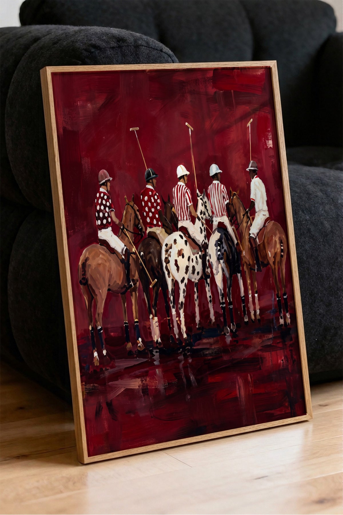 Polo Oyuncuları Serisi Poster – Ahşap Çerçeveli Tablo