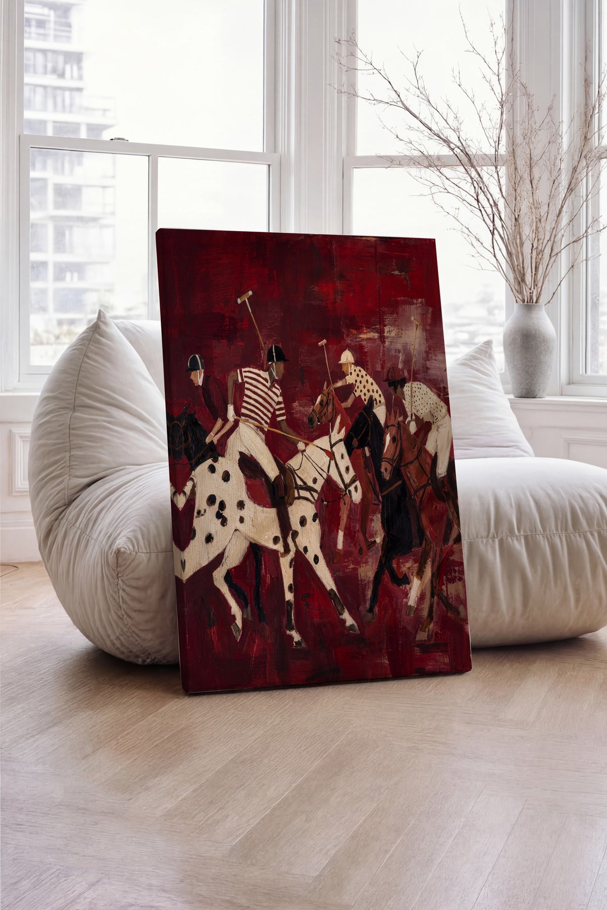 Polo Maçı Anı Kanvas Tablo