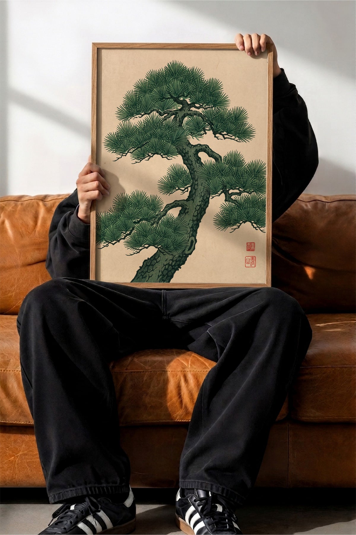 Japon Çam Ağacı Poster – Ahşap Çerçeveli Tablo