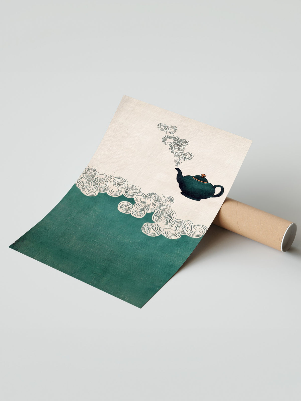 Buhar Tüten Çaydanlık Çerçevesiz Poster