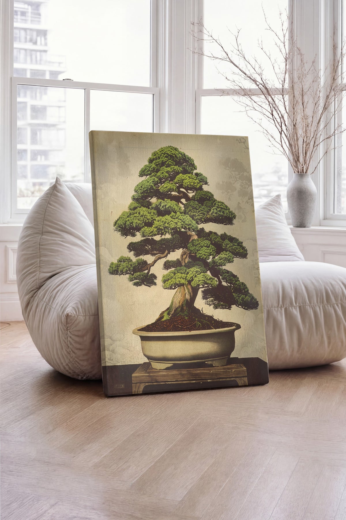 Bonsai Ağacı Kanvas Tablo