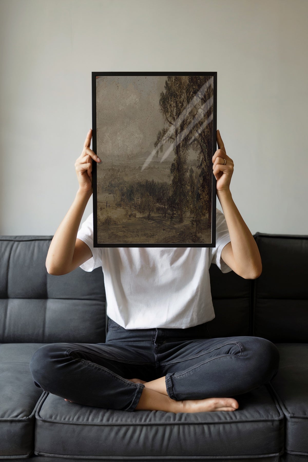 Sisli Vadide Öğleden Sonra Poster – Siyah Çerçeveli Tablo