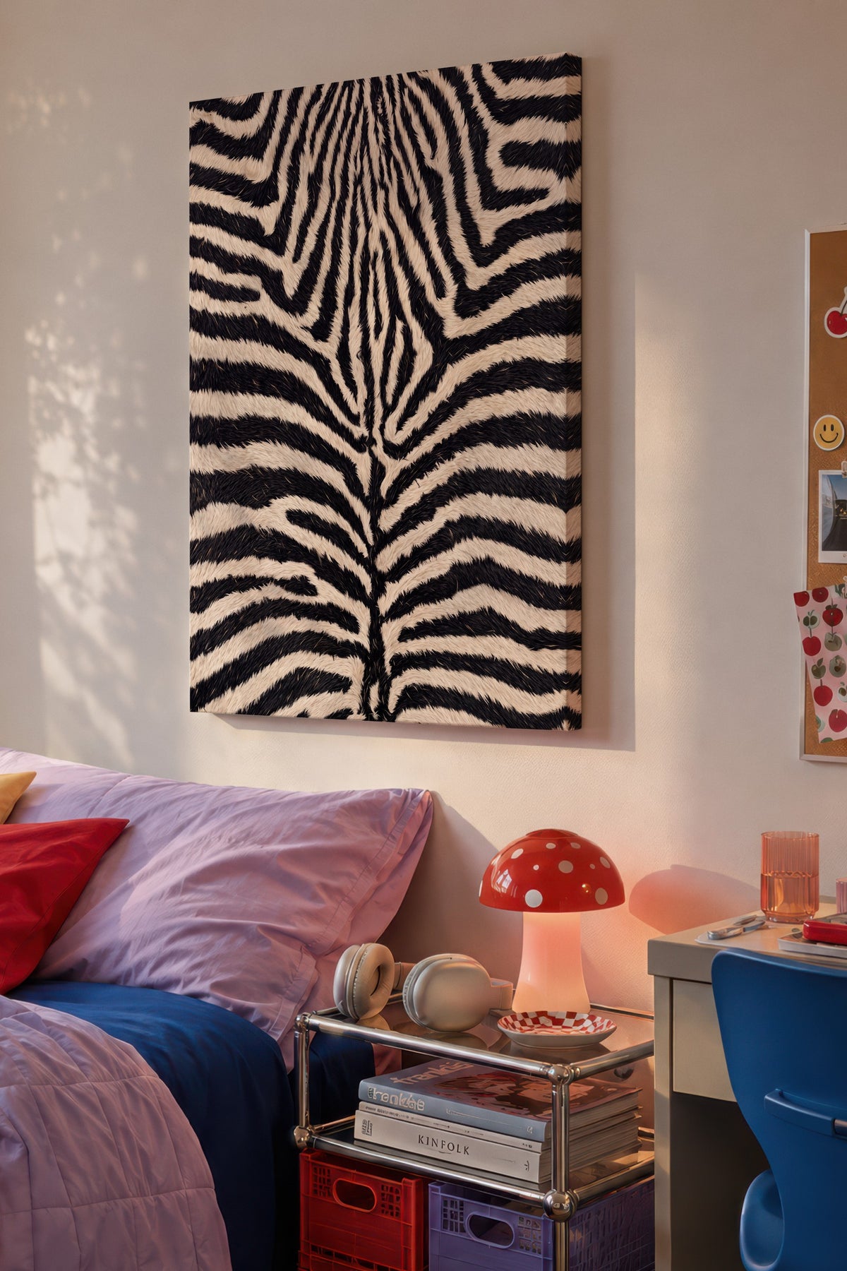 Zebra Deseni Kanvas Tablo