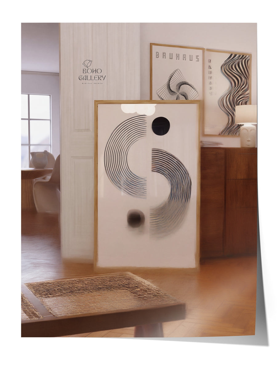 Bauhaus Ritim Serisi Çerçevesiz Poster