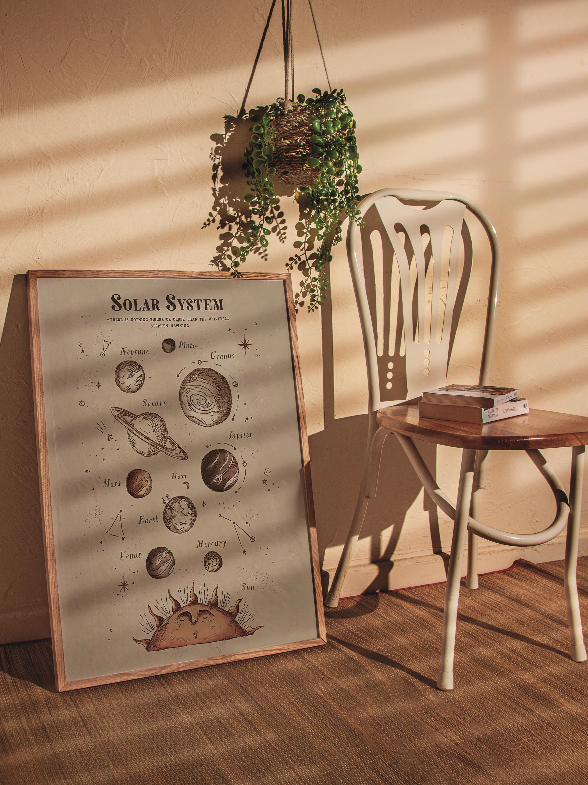 Vintage Tablo Seti, 3 Adet Ahşap Çerçeve ve Poster - Yatak Odası, Mutfak, Salon Duvar Dekorasyon