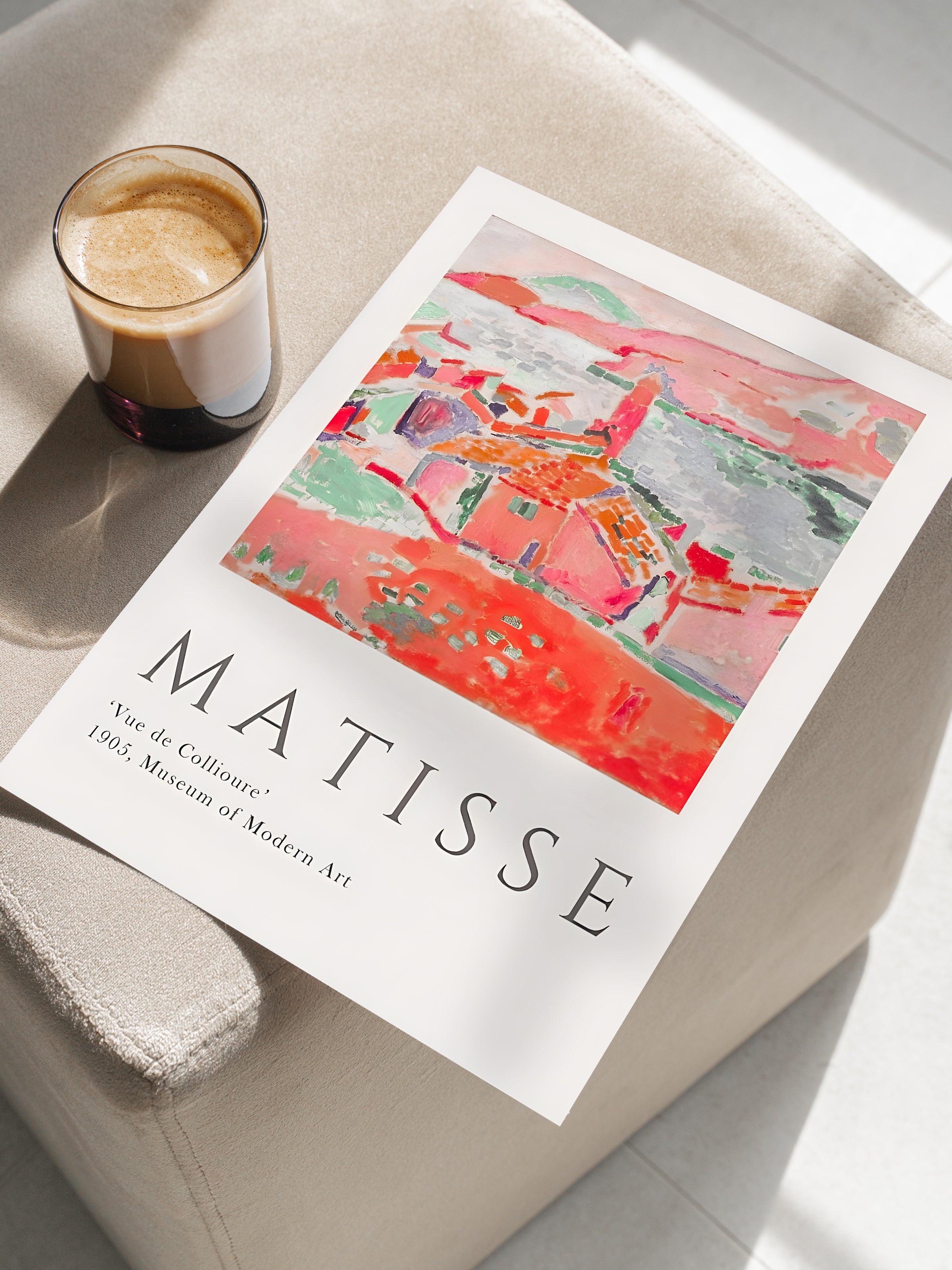Matisse Tablo Seti, 3 Adet Ahşap Çerçeve ve Sanat Serisi Poster - Yatak Odası, Mutfak, Salon Dekoru