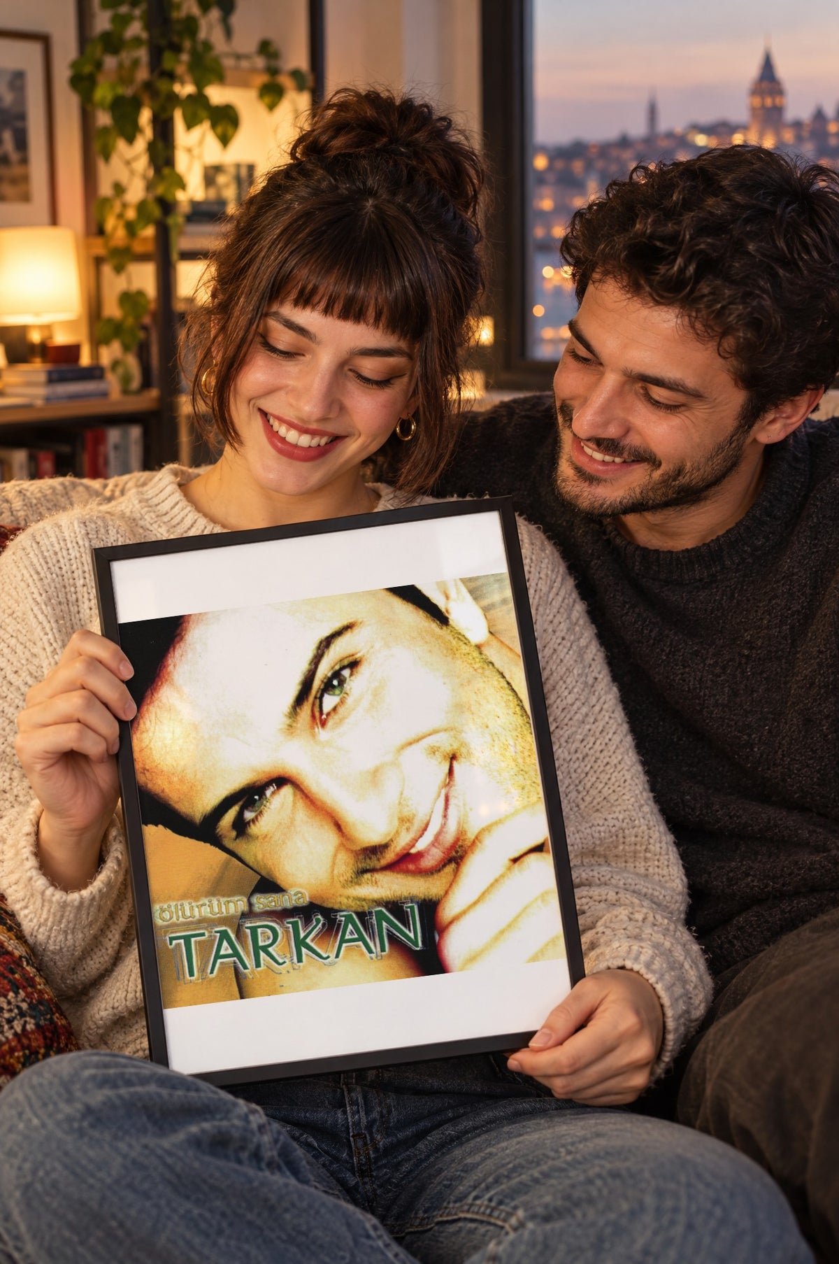 Kare Albüm Kapağı Tablosu – yaşam, Siyah çerçeve