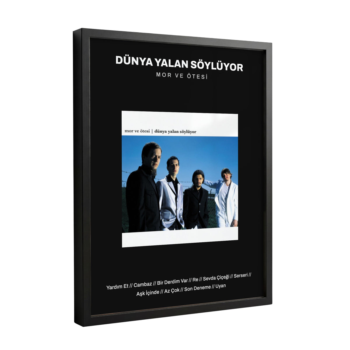 Siyah Şarkı Listesi Albüm Tablosu – Siyah Çerçeve