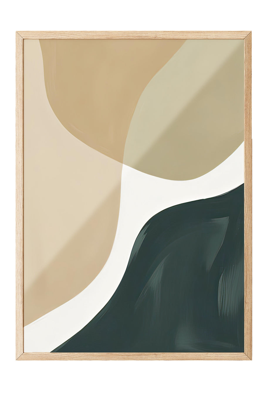Soyut Dalgalar Poster – Ahşap Çerçeveli Tablo