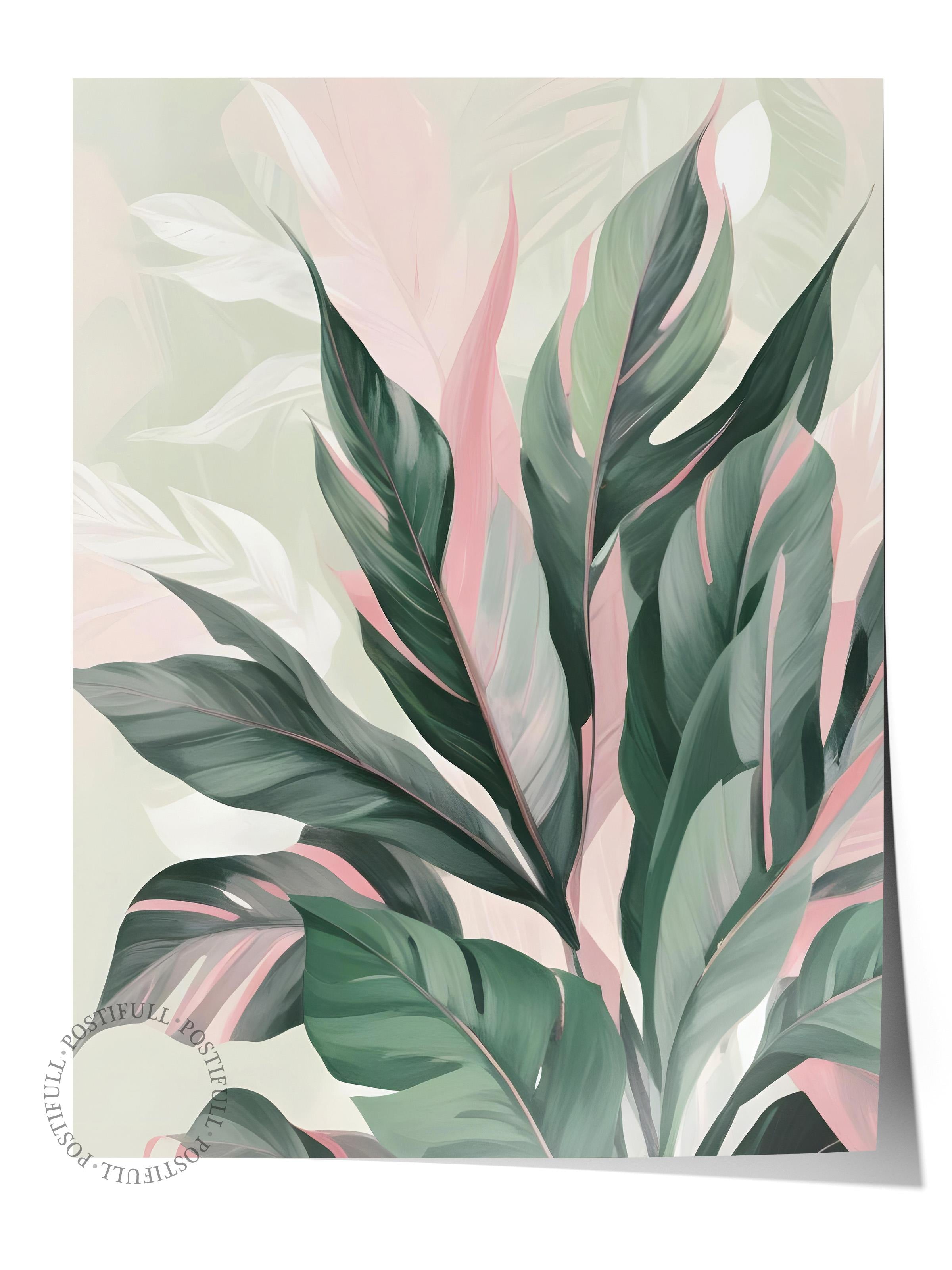 Acrylic Plant Poster, Çerçevesiz Duvar Posteri, Dikey Duvar Tablosu Comfort Serisi NO:108537