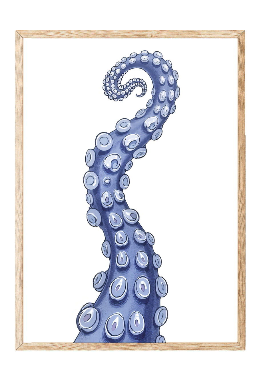 Ahtapotun Dokunaçları Poster Poster – Ahşap Çerçeveli Tablo
