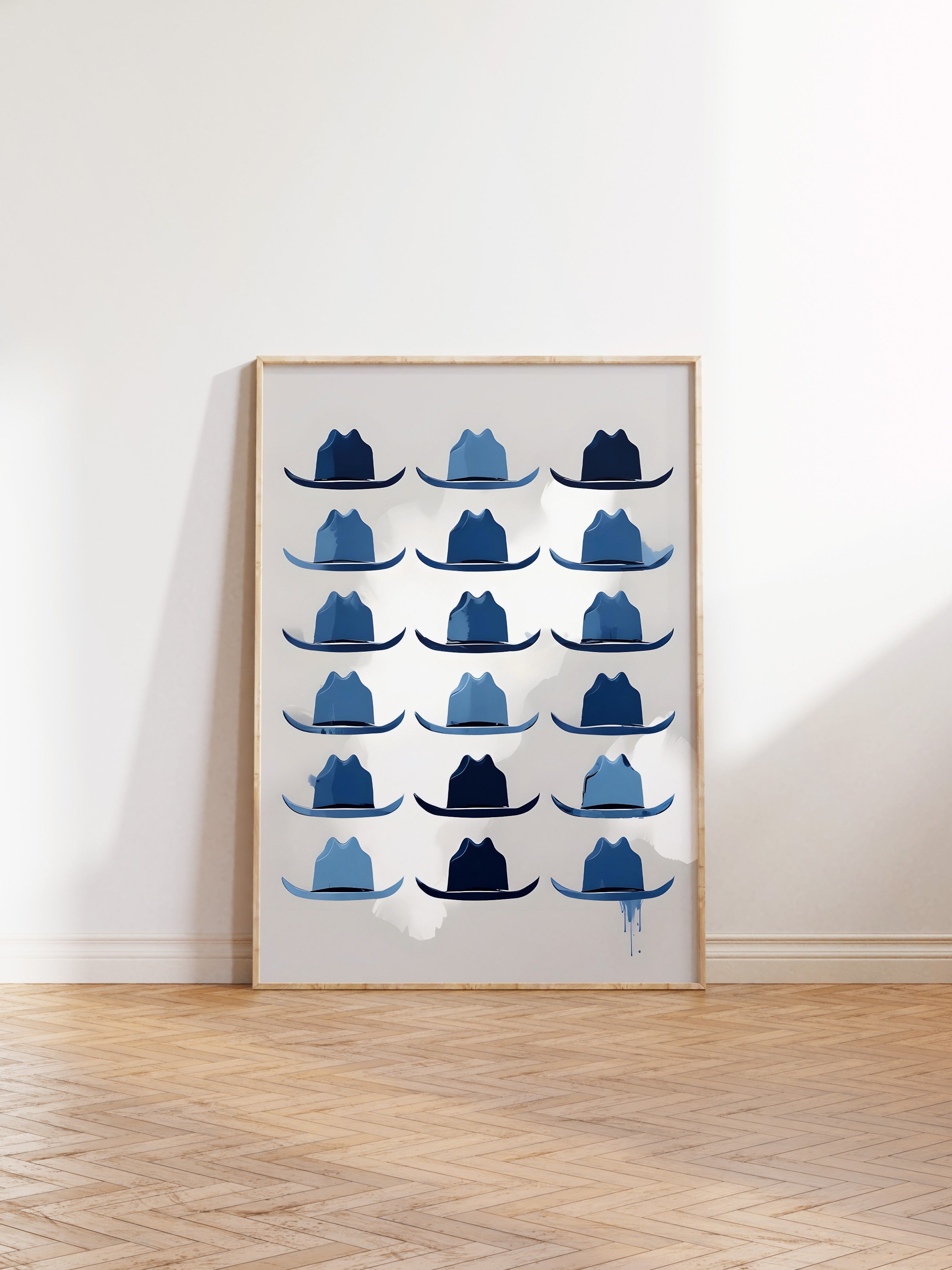 Ahşap Çerçeveli Tablo, Cowboy Hat, Comfort Serisi Poster ve Ahşap Tablo, NO:108932