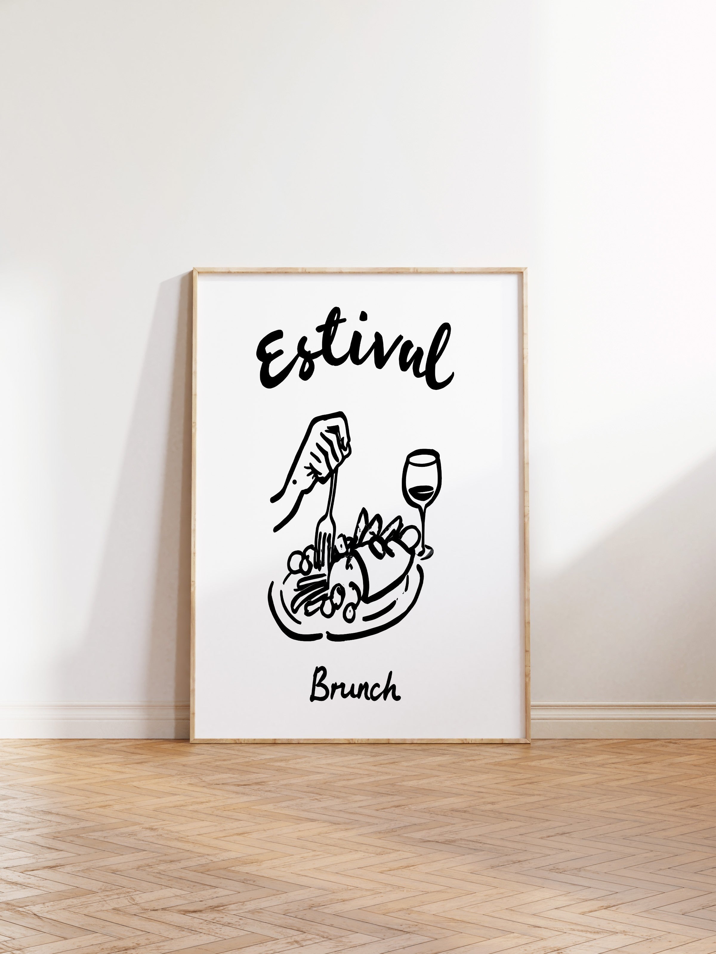 Ahşap Çerçeveli Tablo, Estival Brunch, Comfort Serisi Mutfak Ahşap Tablo, NO:109113