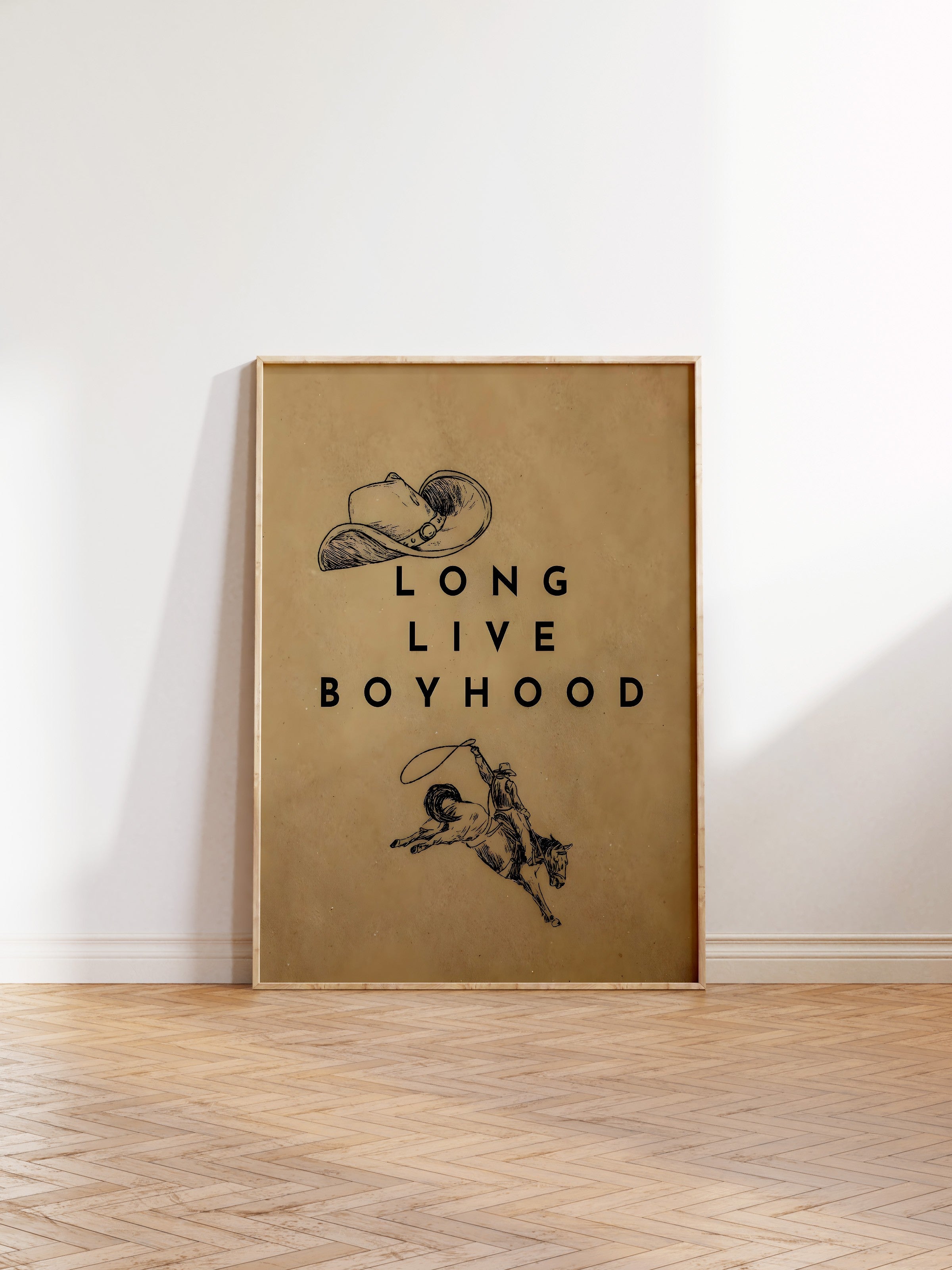 Ahşap Çerçeveli Tablo, Long Live Boyhood, Comfort Serisi Poster ve Ahşap Tablo, NO:108958