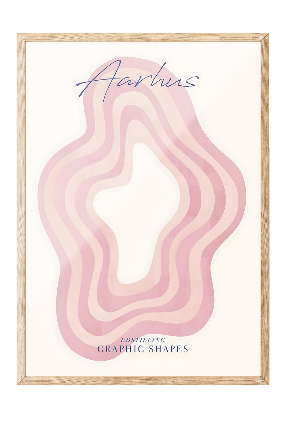 Aarhus Poster – Ahşap Çerçeveli Tablo