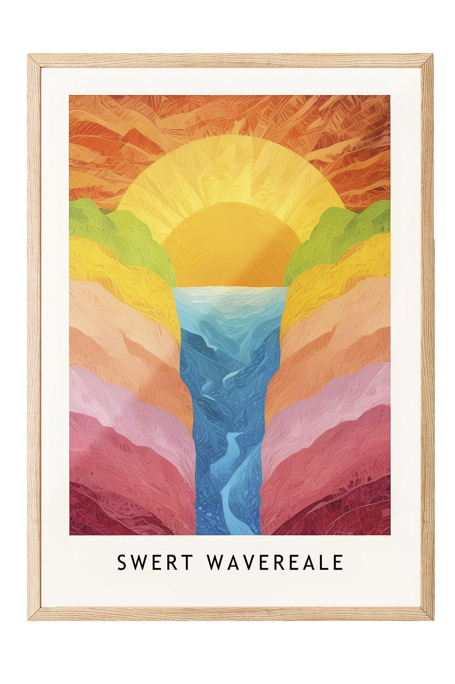 Swert Wavereale Poster – Ahşap Çerçeveli Tablo