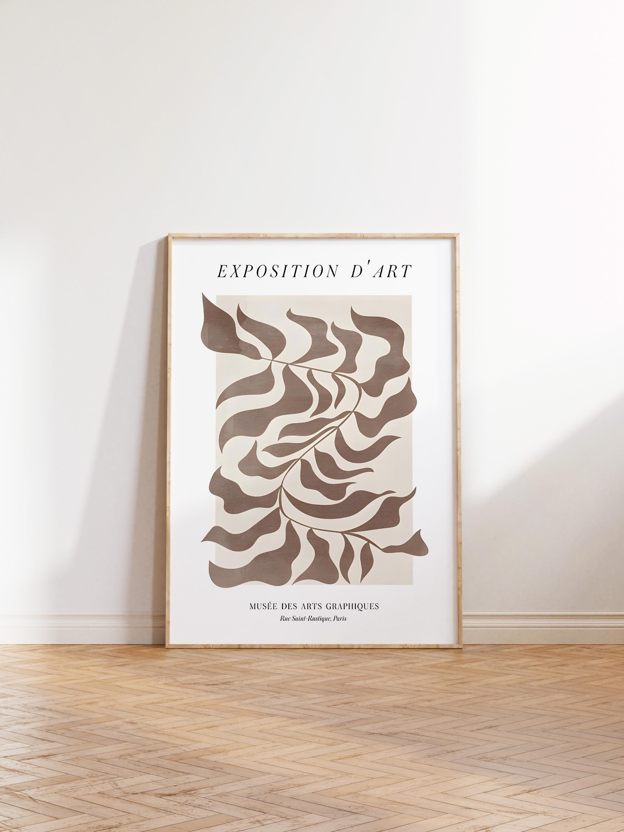 Ahşap Çerçeveli Tablo, Poster ve Çerçeve Seti, Exposition D'art Graphique Comfort Serisi NO:108582