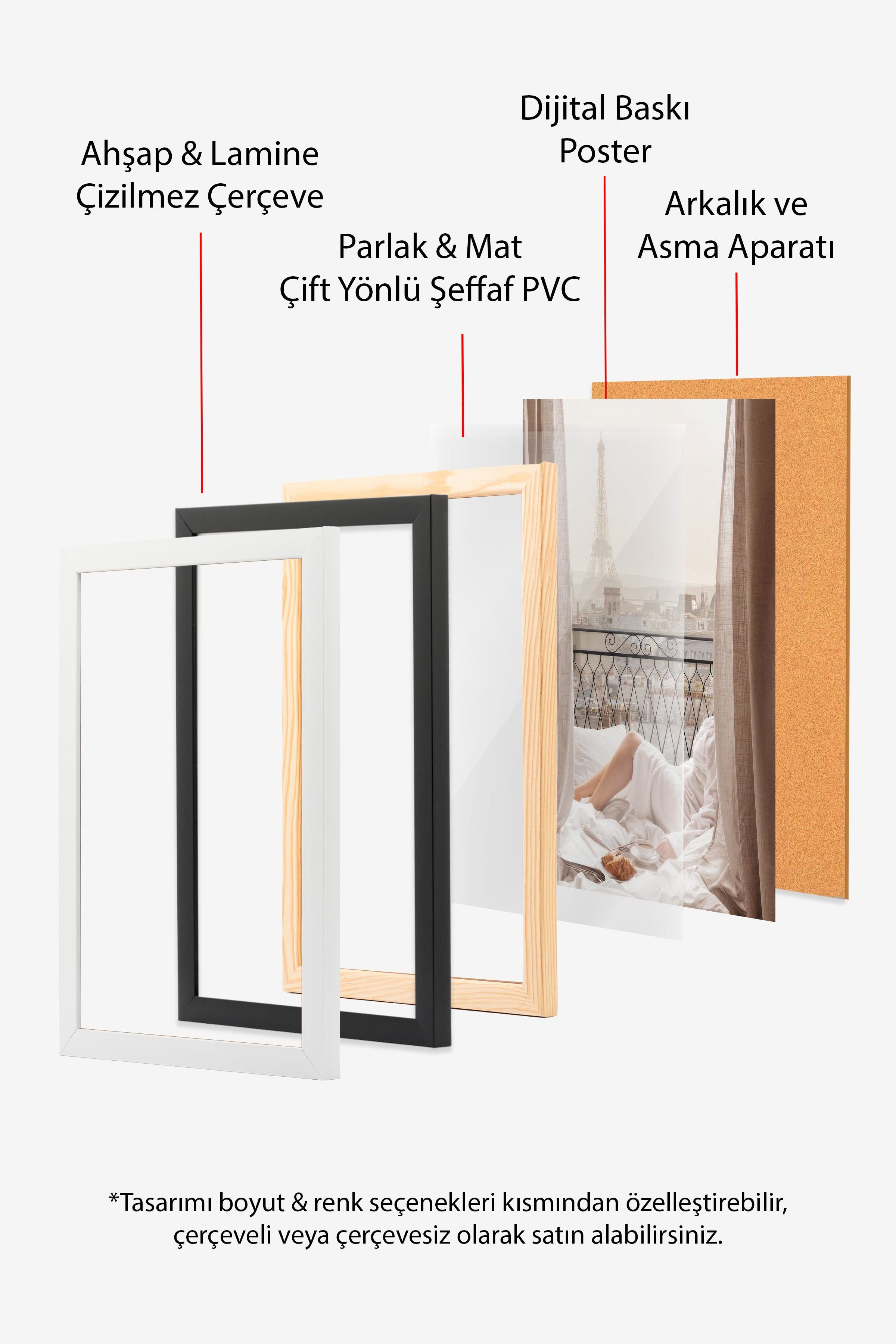 Ahşap Çerçeveli Tablo, Hokusai - Yōrō Waterfall In Mino Province Comfort Serisi NO:108717