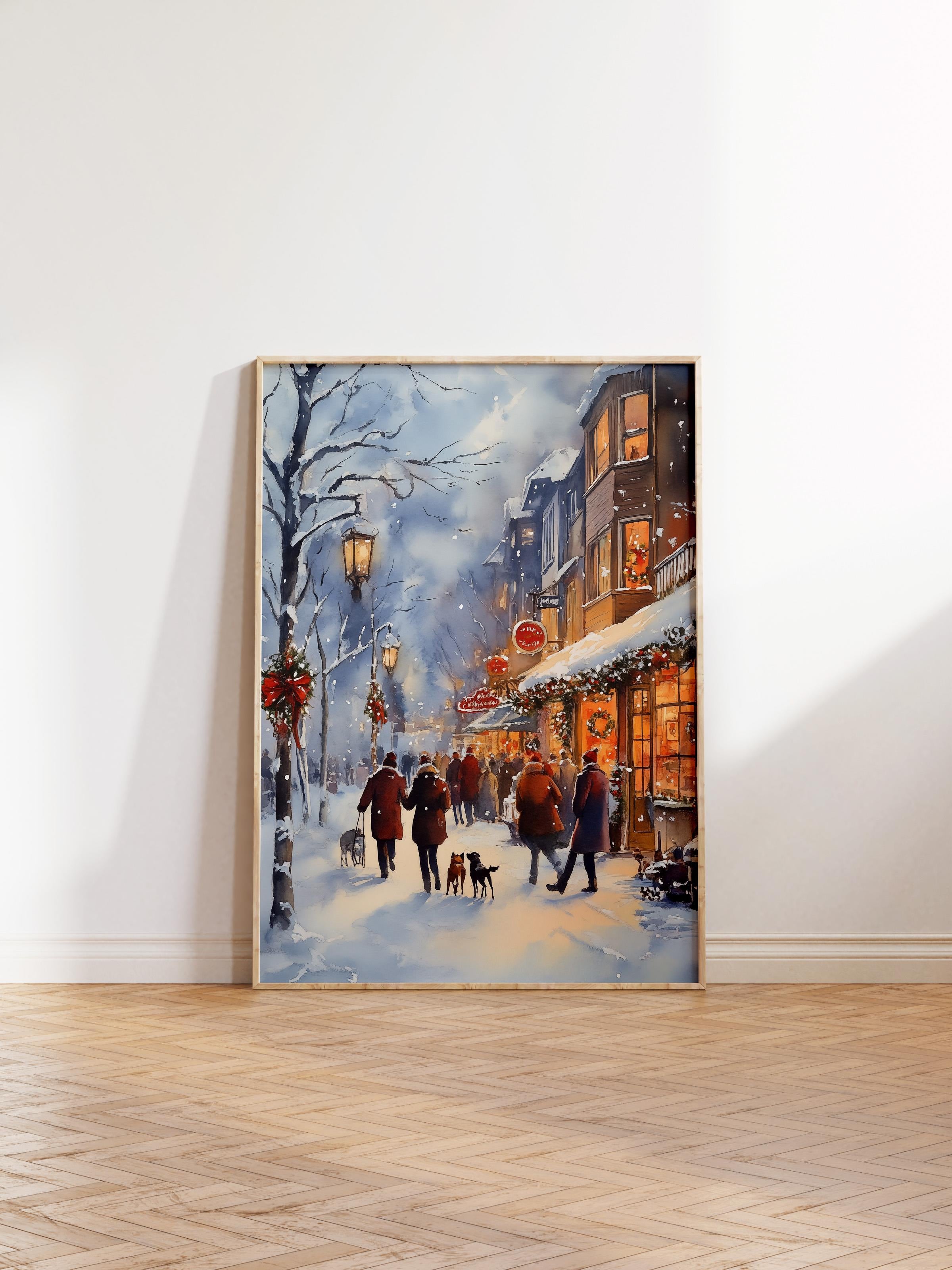 Ahşap Çerçeveli Tablo, Poster ve Çerçeve Seti, Yılbaşı Comfort Serisi NO:108770