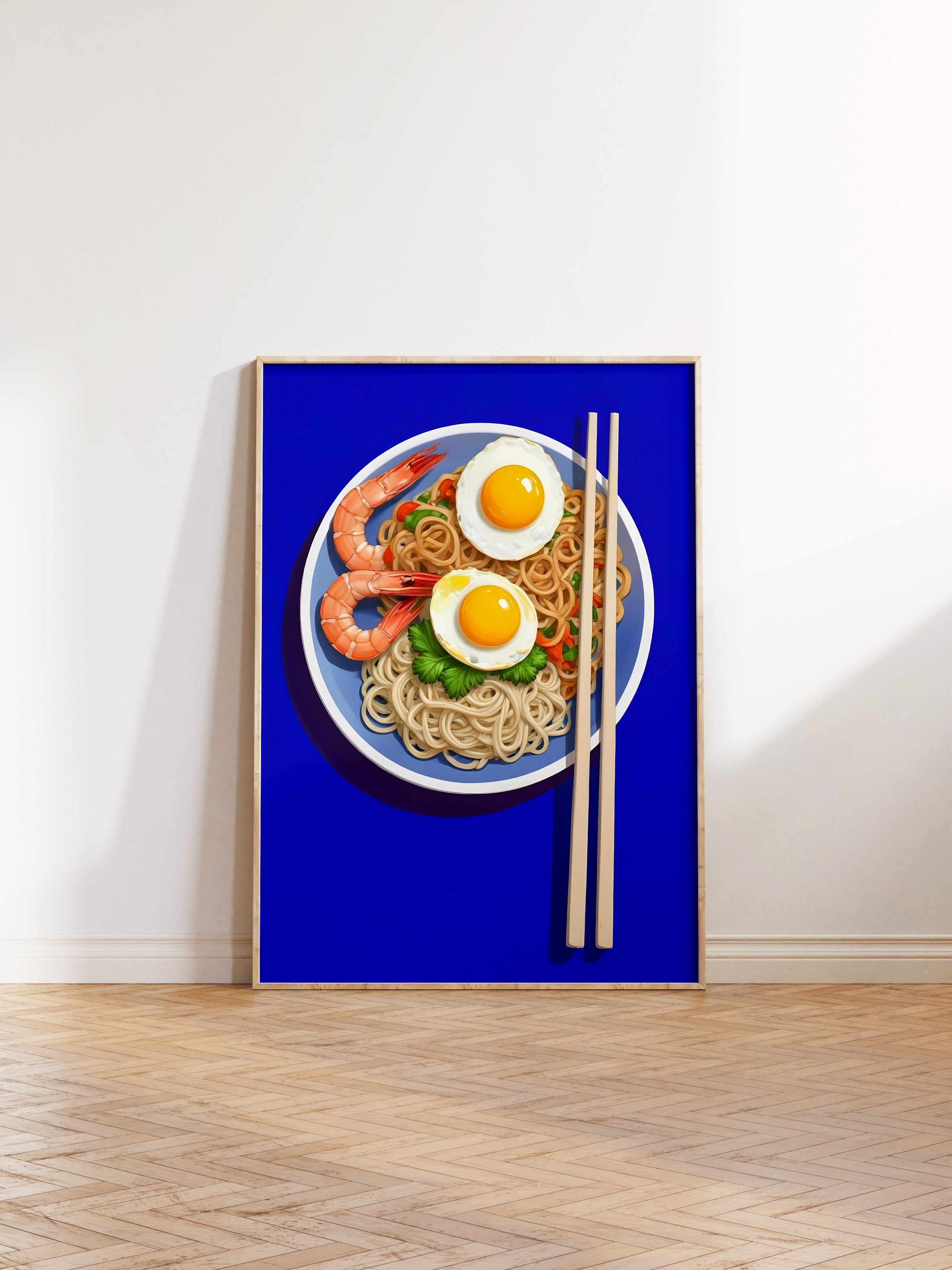 Ahşap Çerçeveli Tablo, Ramen Bowl, Comfort Serisi Mutfak Ahşap Tablo, NO:109102