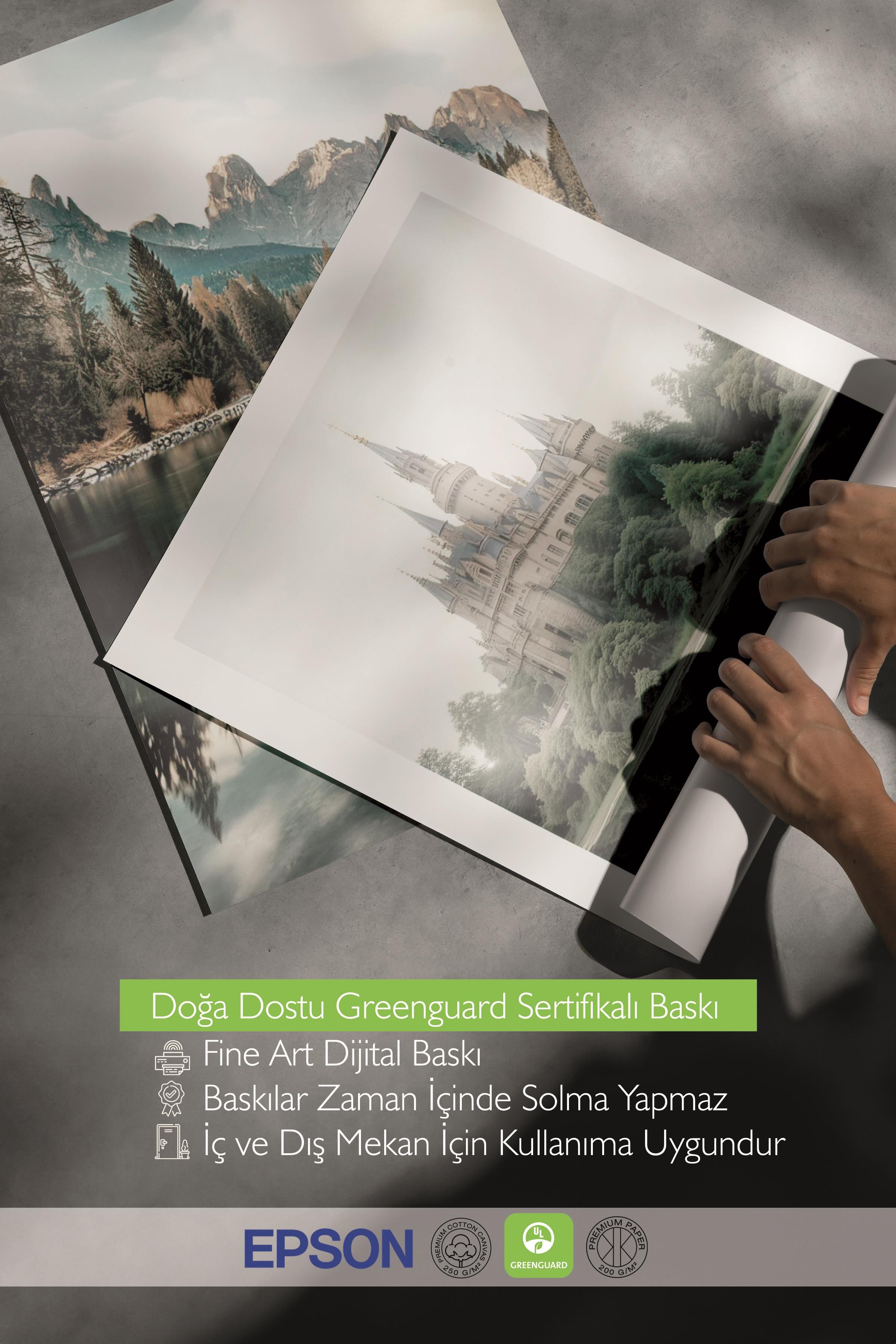 Ahşap Çerçeveli Tablo Seti, Büyücü Okulu Duvar Tablosu, 3 Adet Poster Seti, No:300714