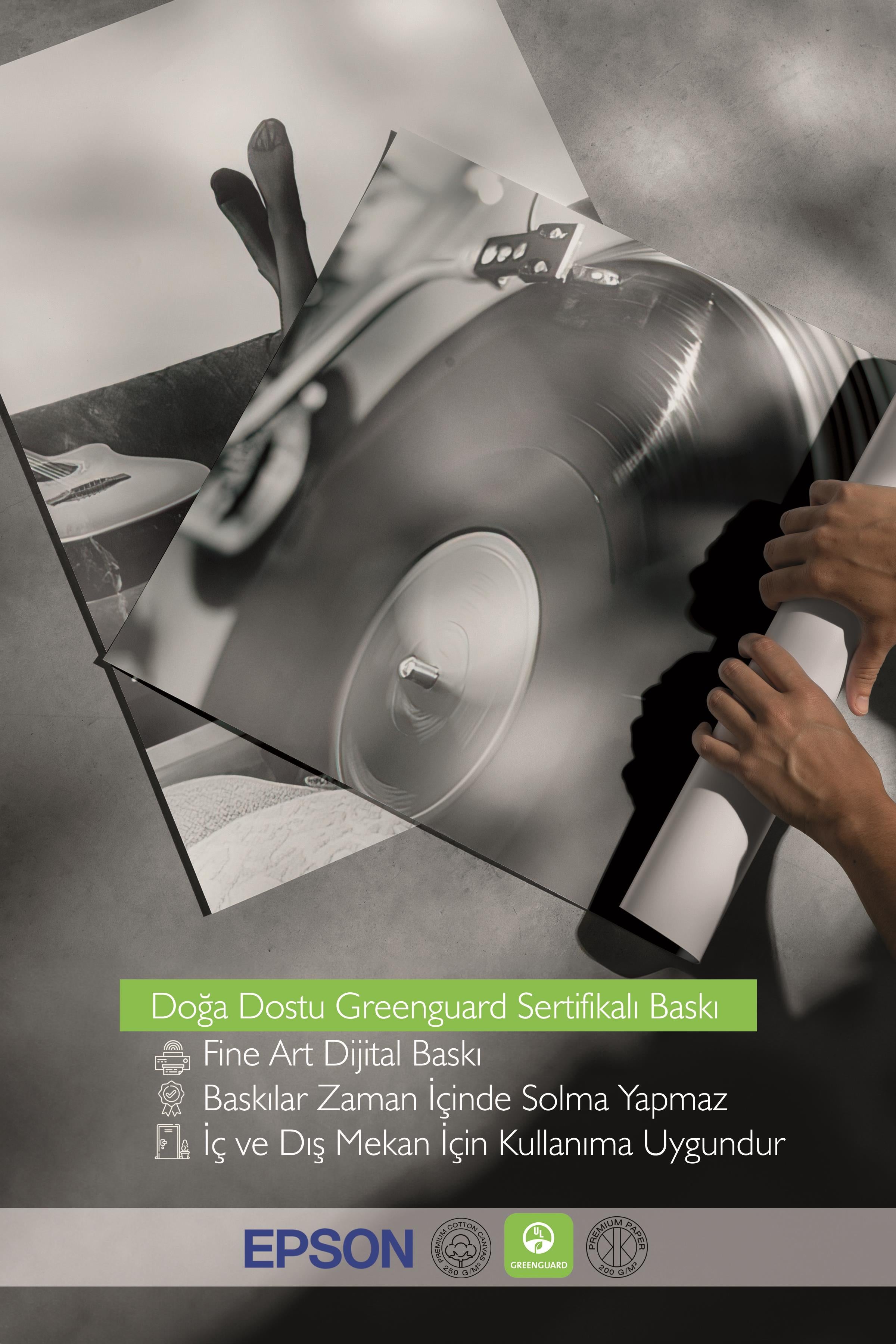 Ahşap Çerçeveli Tablo Seti, Siyah Beyaz Müzik Duvar Tablosu, 3 Adet Poster Seti, No:300720