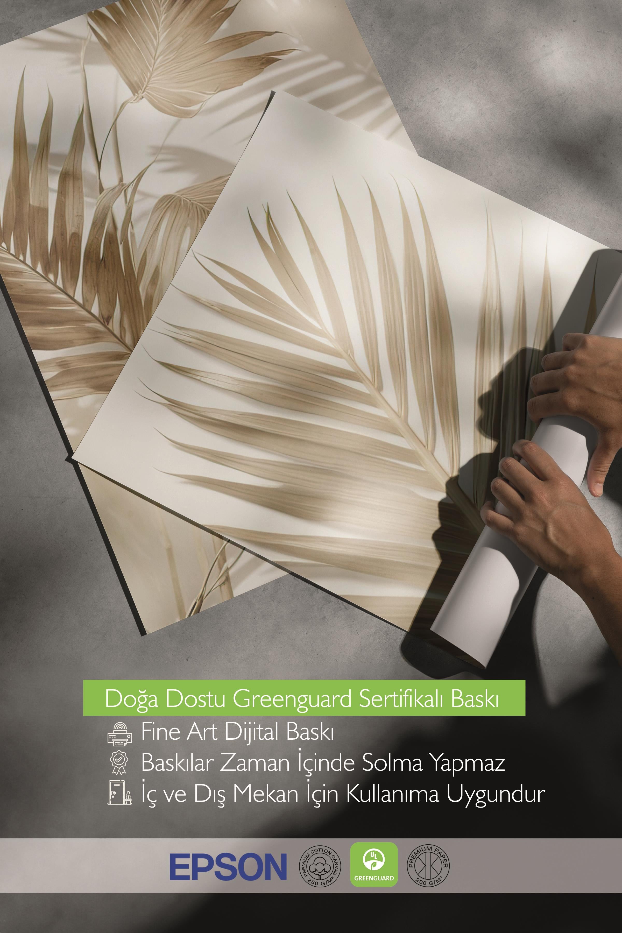 Ahşap Çerçeveli Tablo Seti, Soft Kahverengi Duvar Tablosu, 3 Adet Poster Seti, No:300716