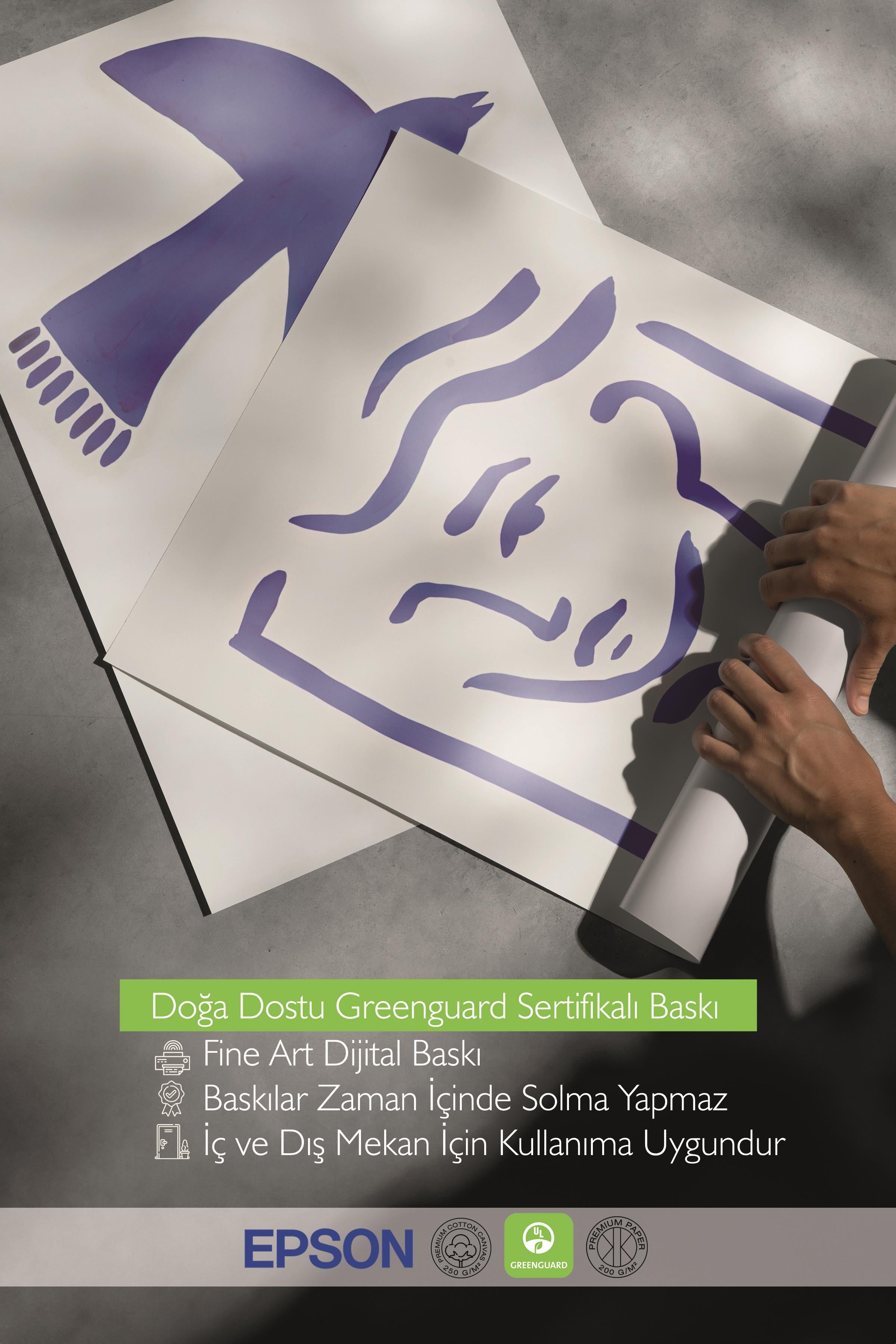 Ahşap Çerçeveli Tablo Seti, Soft Mavi Duvar Tablosu, 3 Adet Poster Seti, No:300772