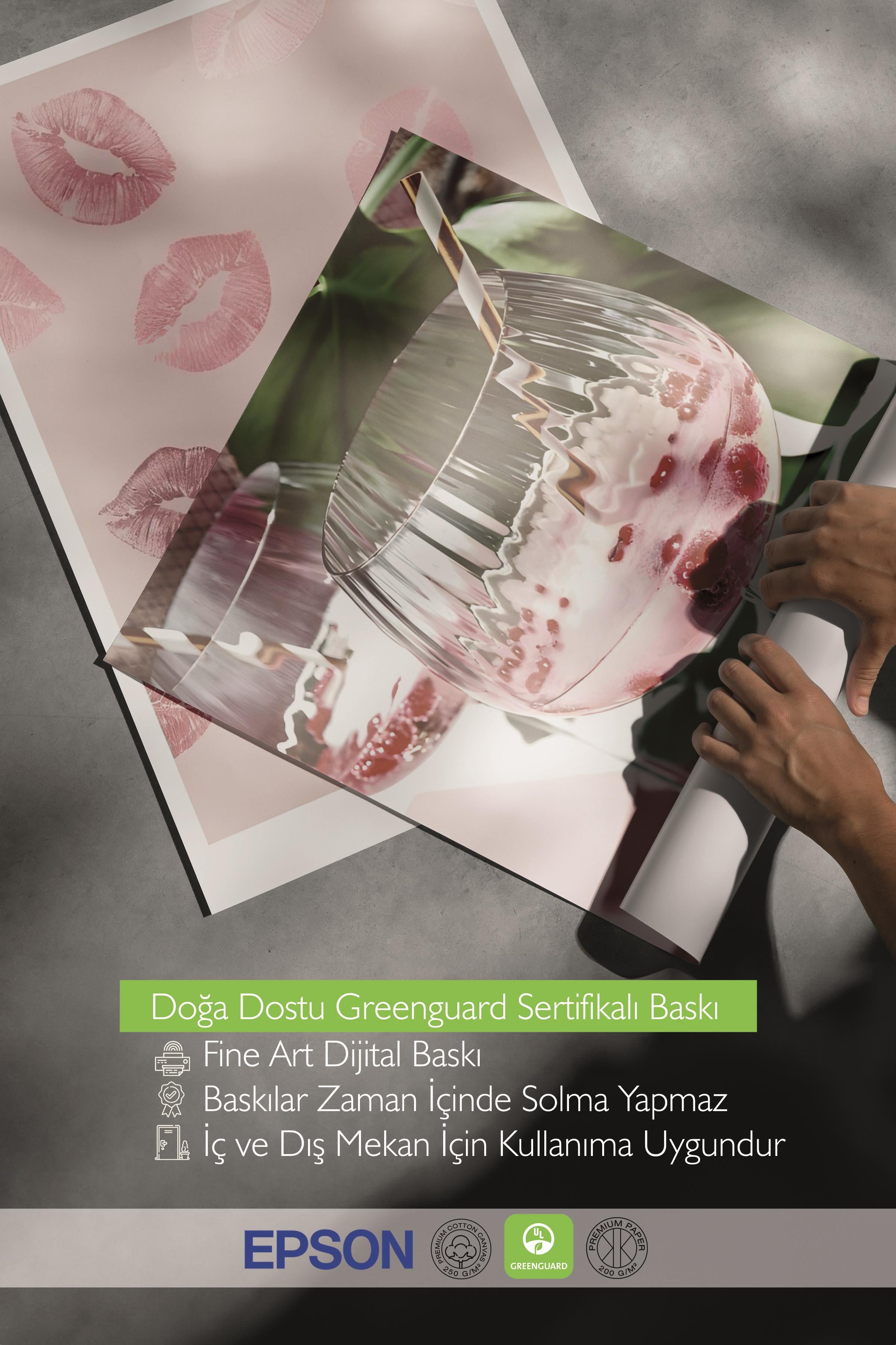 Ahşap Çerçeveli Tablo Seti, Soft Pembe Duvar Tablosu, 3 Adet Poster Seti, No:300715