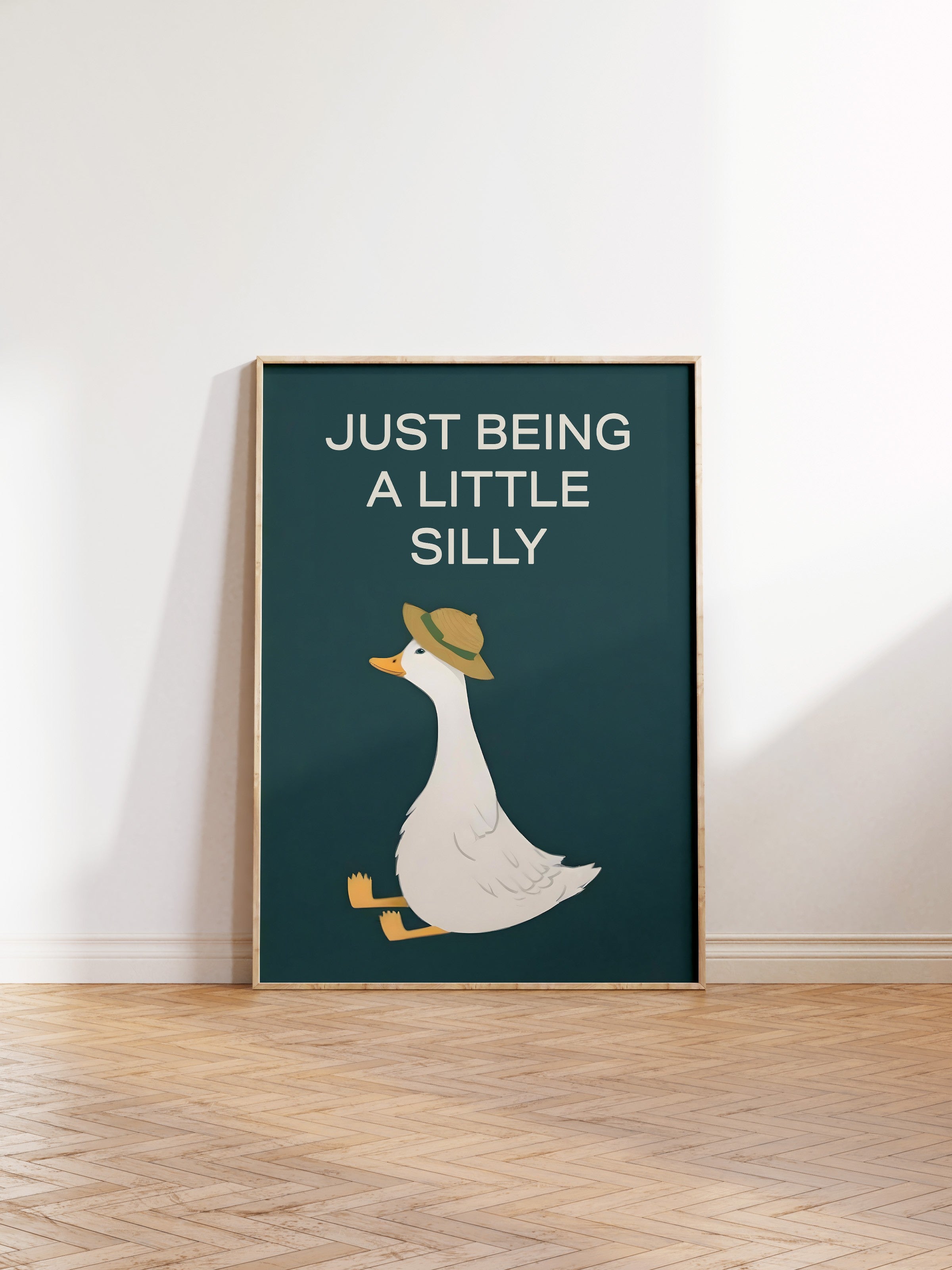 Ahşap Çerçeveli Tablo, Silly Goose , Comfort Serisi Poster ve Ahşap Tablo, NO:108948