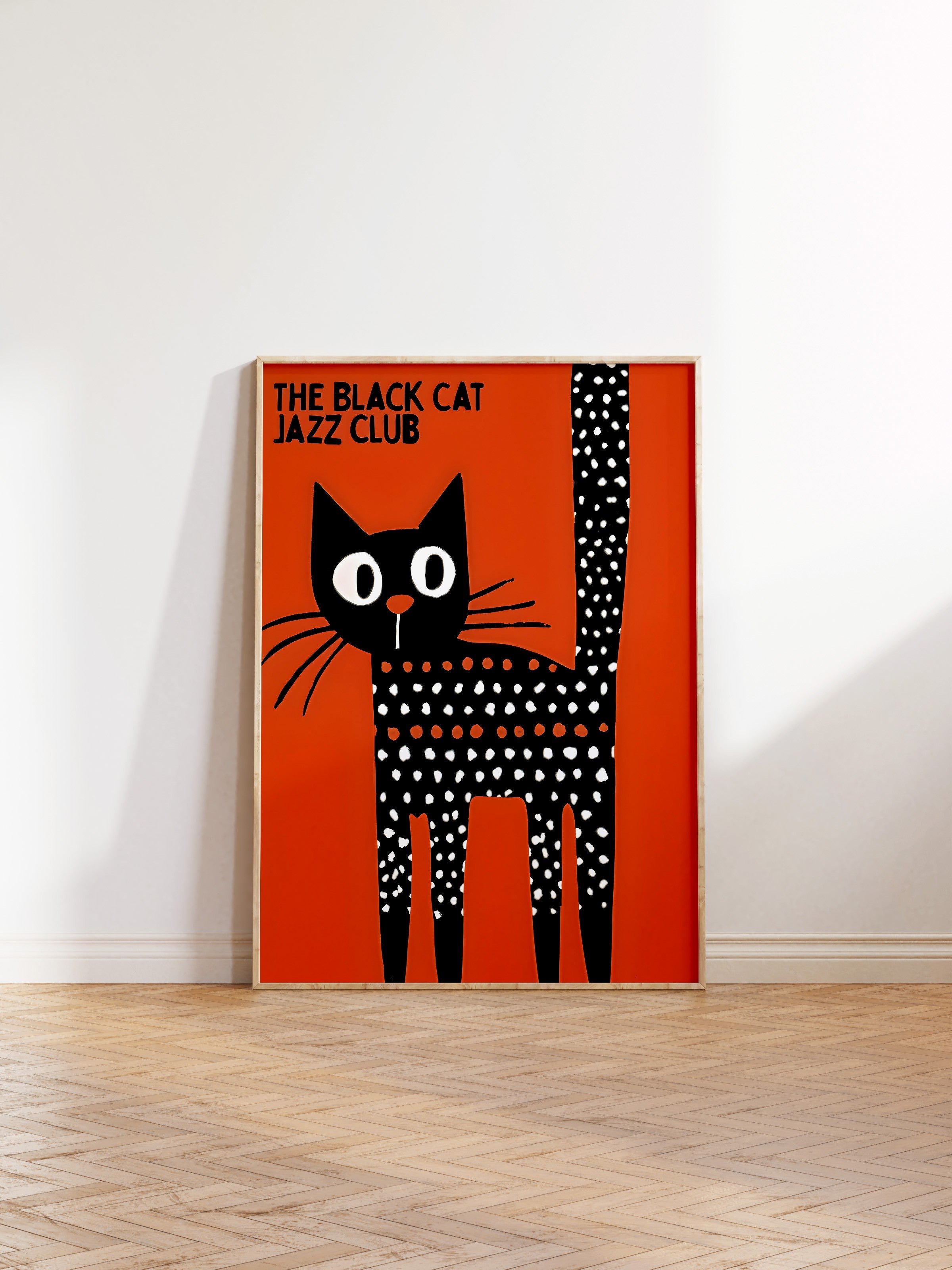 Ahşap Çerçeveli Tablo, The Black Cat Jazz Club - 2, Comfort Serisi Mutfak Ahşap Tablo, NO:108977