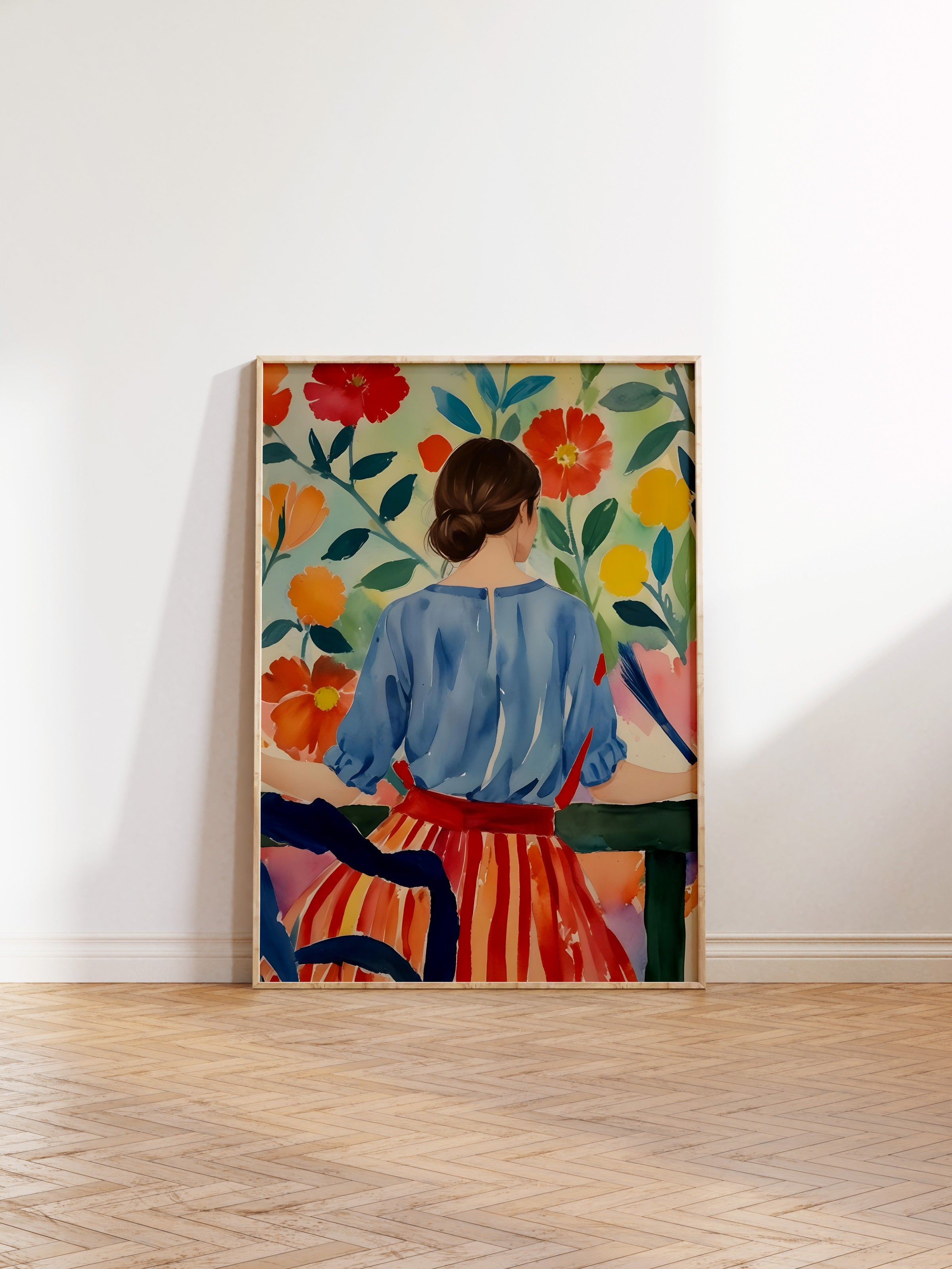 Ahşap Çerçeveli Tablo, Trendy Woman, Comfort Serisi Poster ve Ahşap Tablo, NO:108961