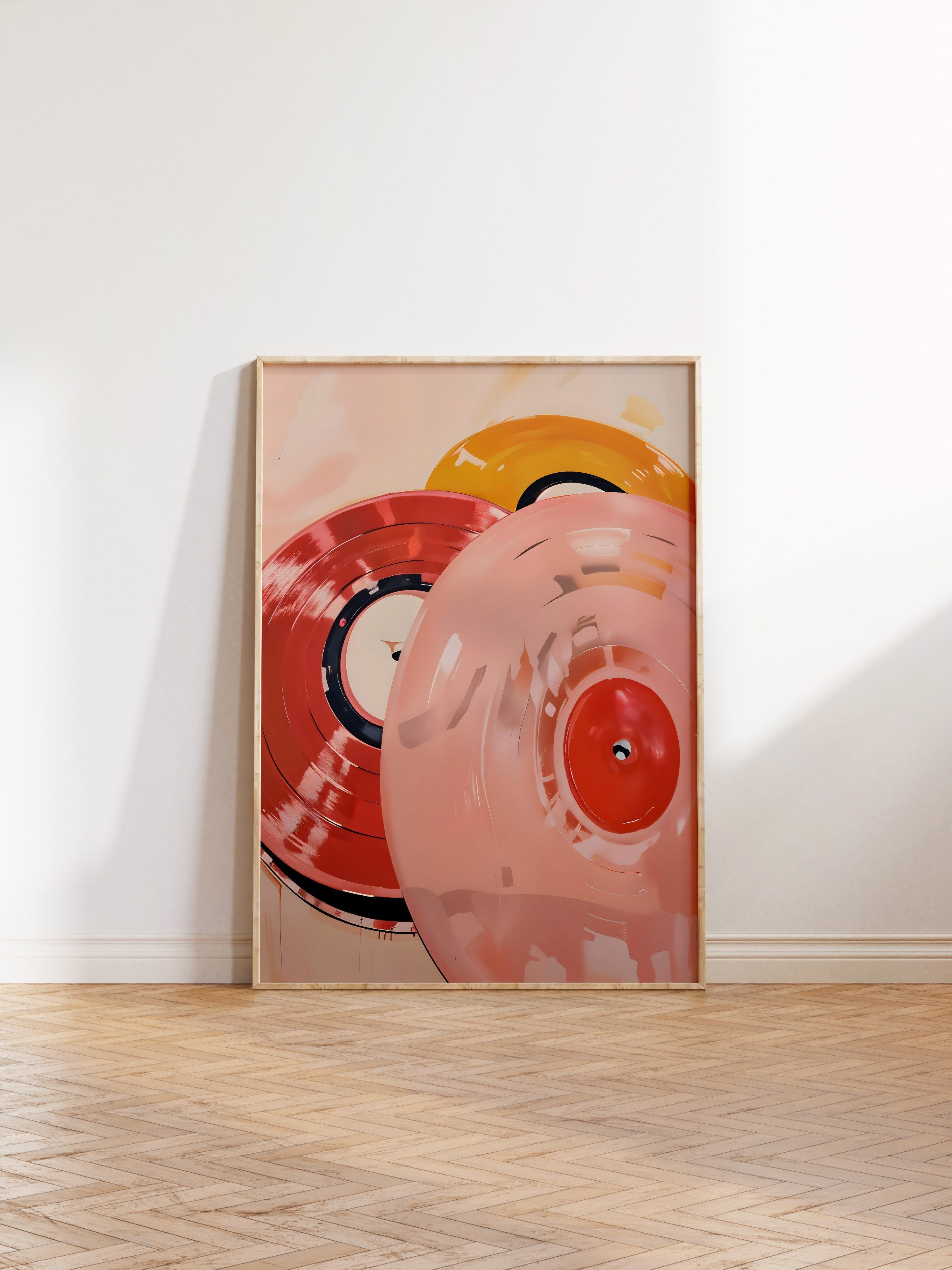 Ahşap Çerçeveli Tablo, Vinyl Record, Comfort Serisi Poster ve Ahşap Tablo, NO:108939