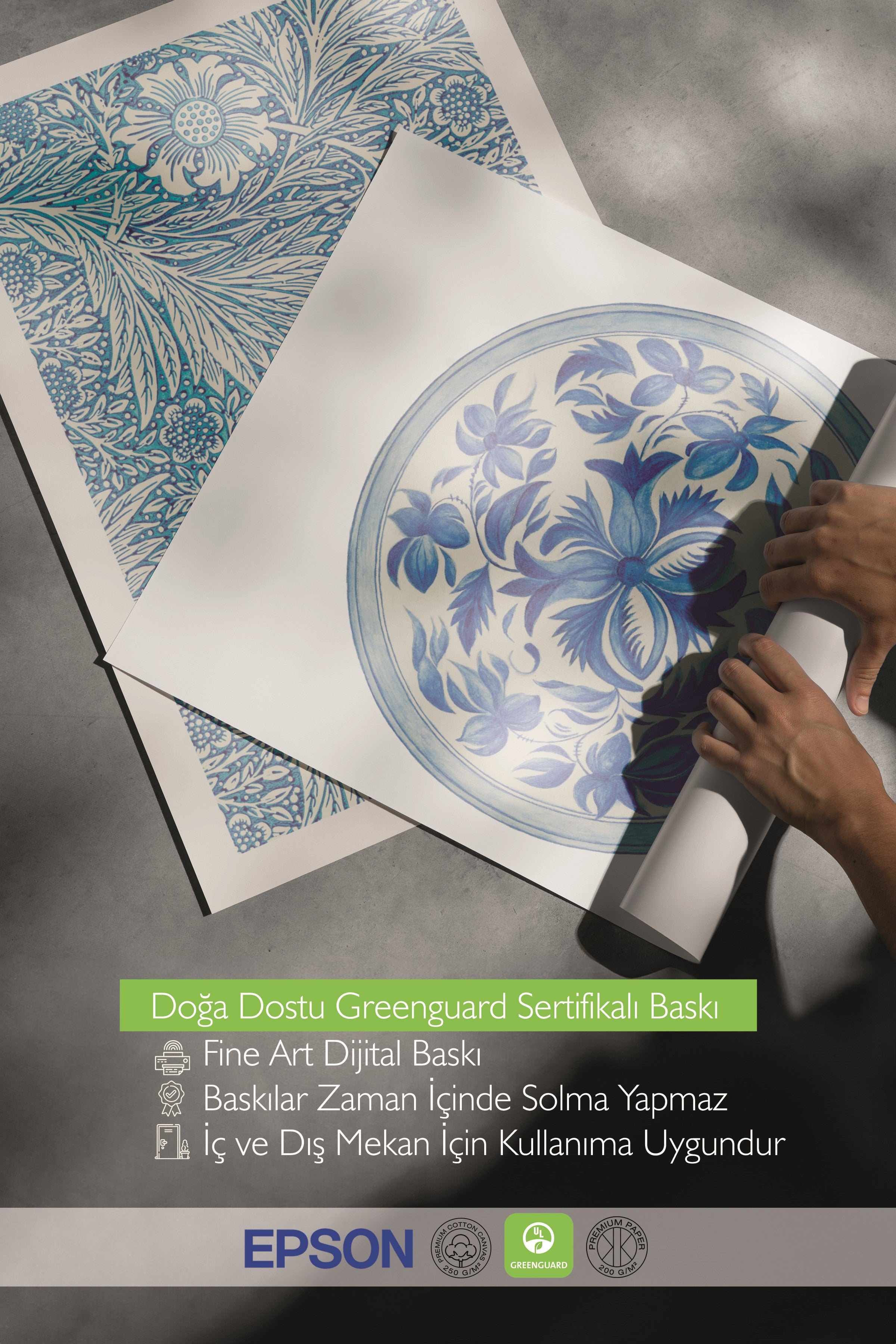 Ahşap Tablo Seti, 3 Adet Ahşap Çerçeveli Poster Hokusai Waves Model No:300866, Pembe Duvar Dekor