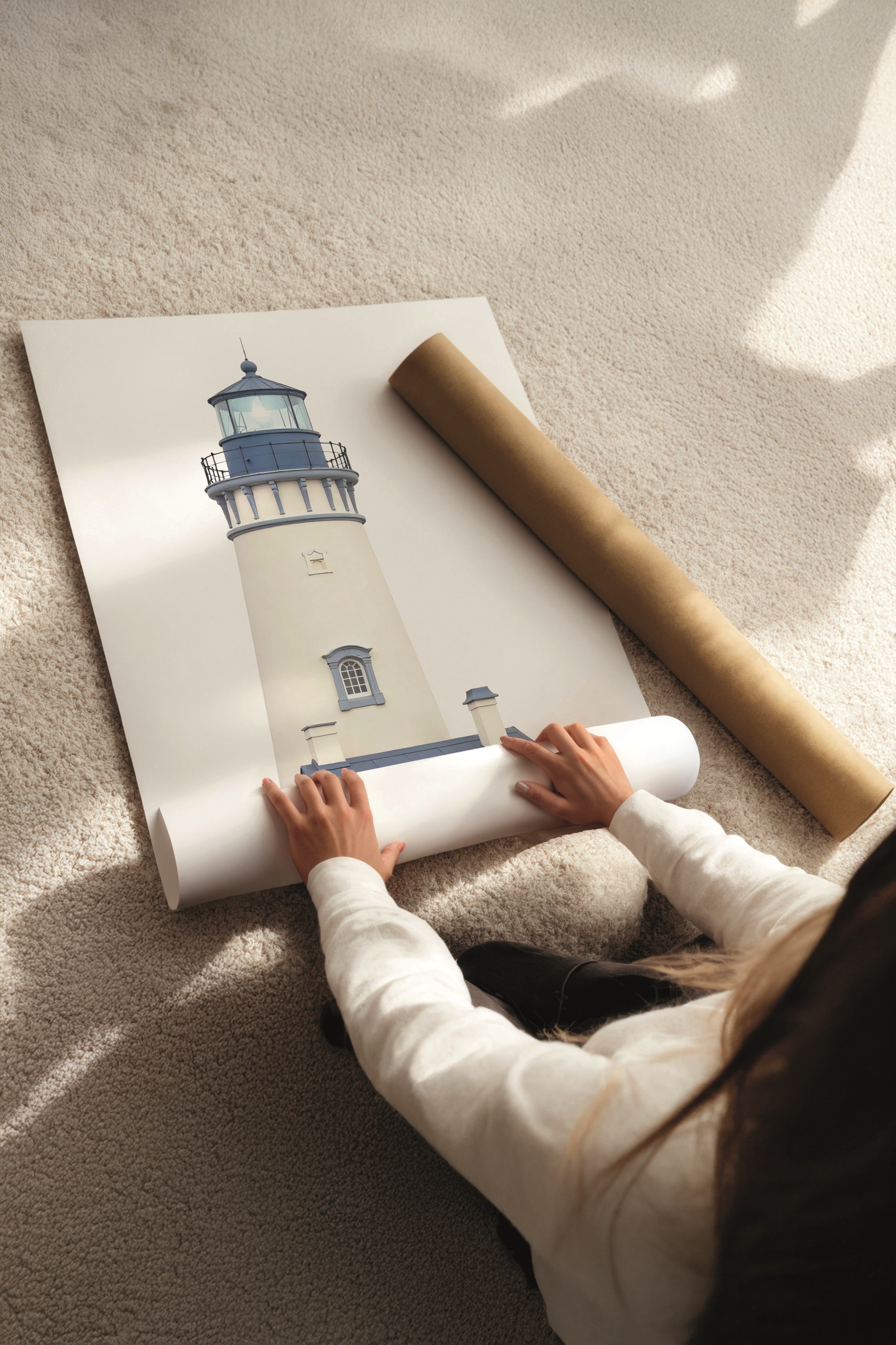 Ahşap Tablo Seti, 3 Adet Ahşap Çerçeveli Poster Sea Shows Model No:300828, Mavi Duvar Dekoru