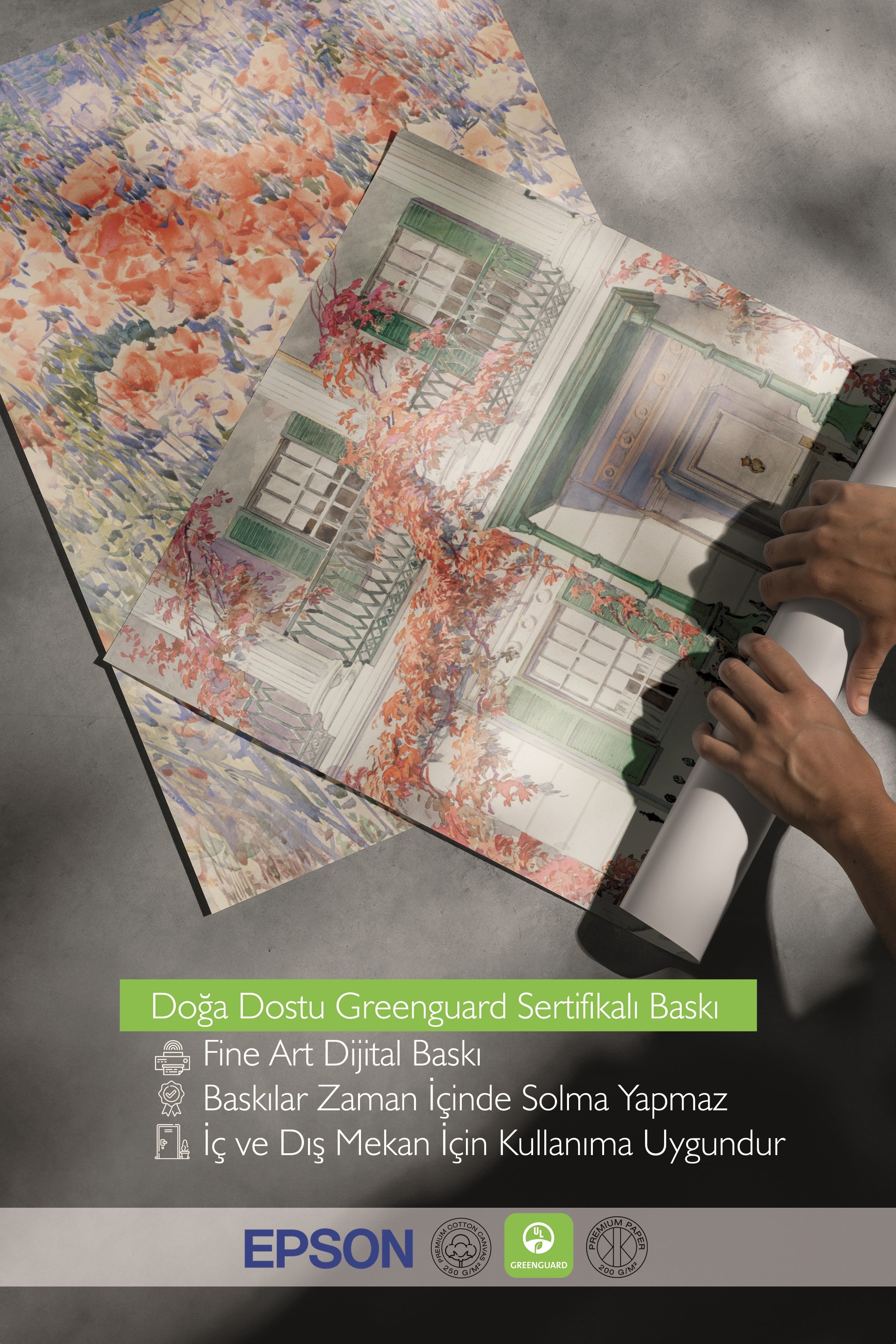 Ahşap Tablo Seti, 3 Adet Ahşap Çerçeveli Poster The Best Happen Model No:300864, Duvar Dekoru