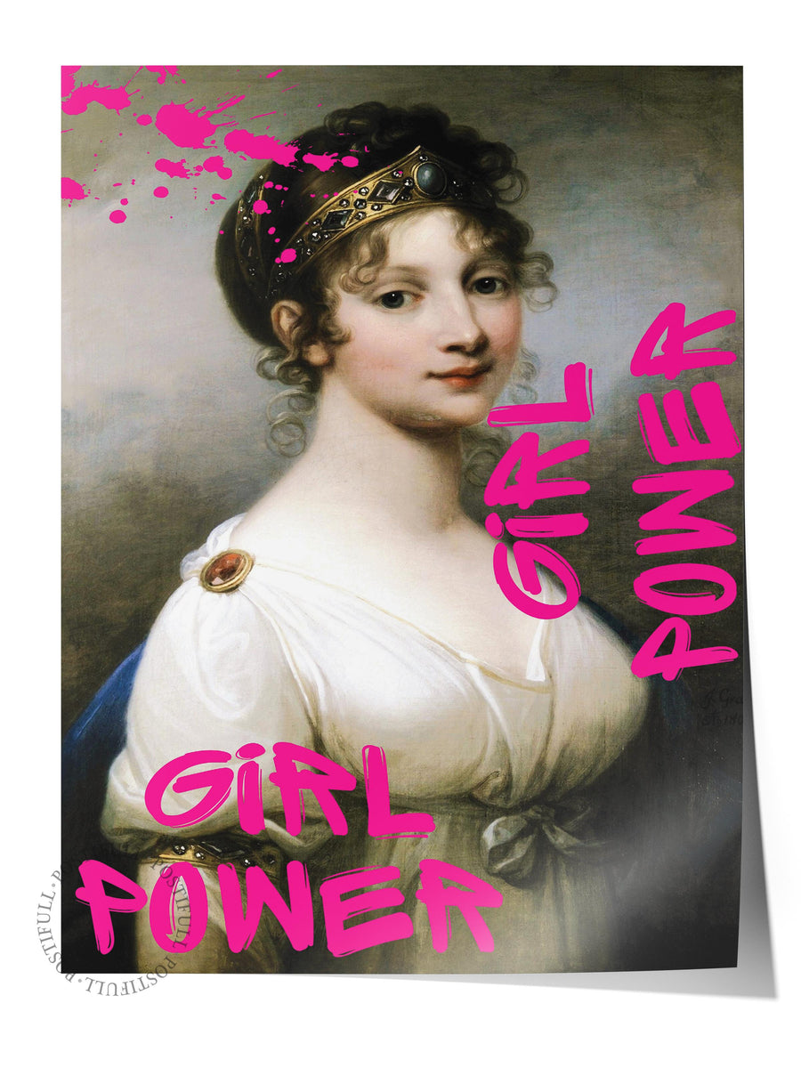 GIRL POWER Alternatif Sanat Çerçevesiz Poster