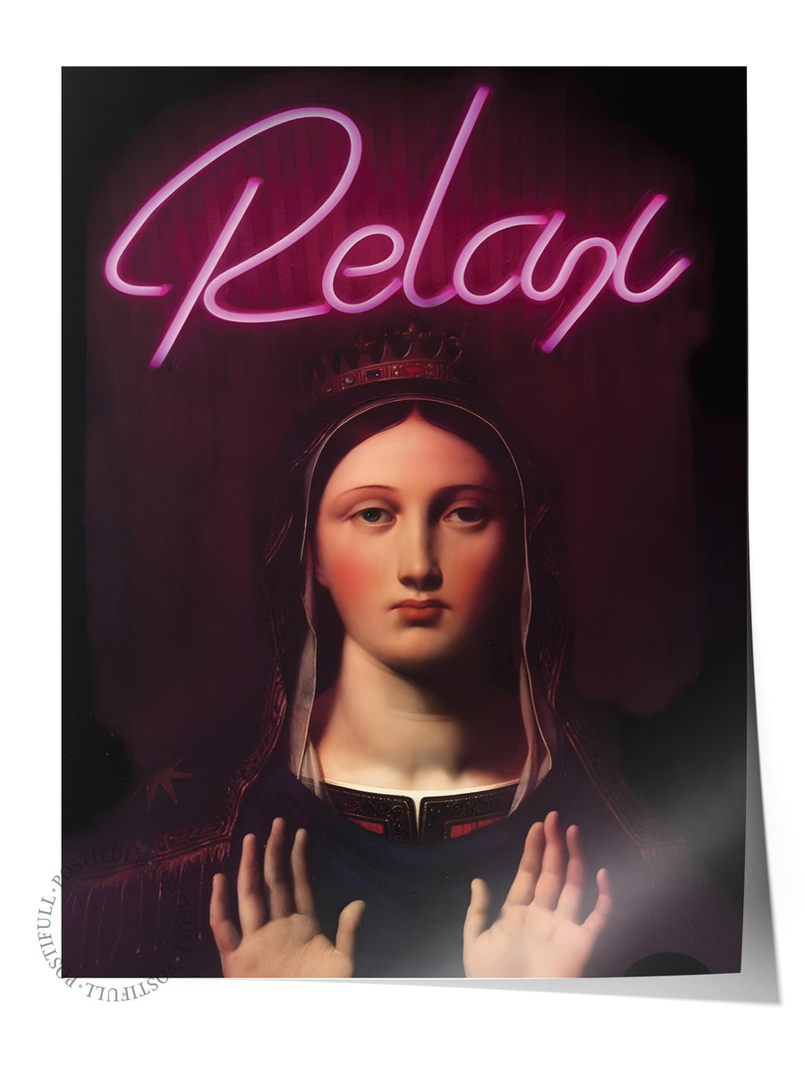 Relax Alternatif Sanat Çerçevesiz Poster