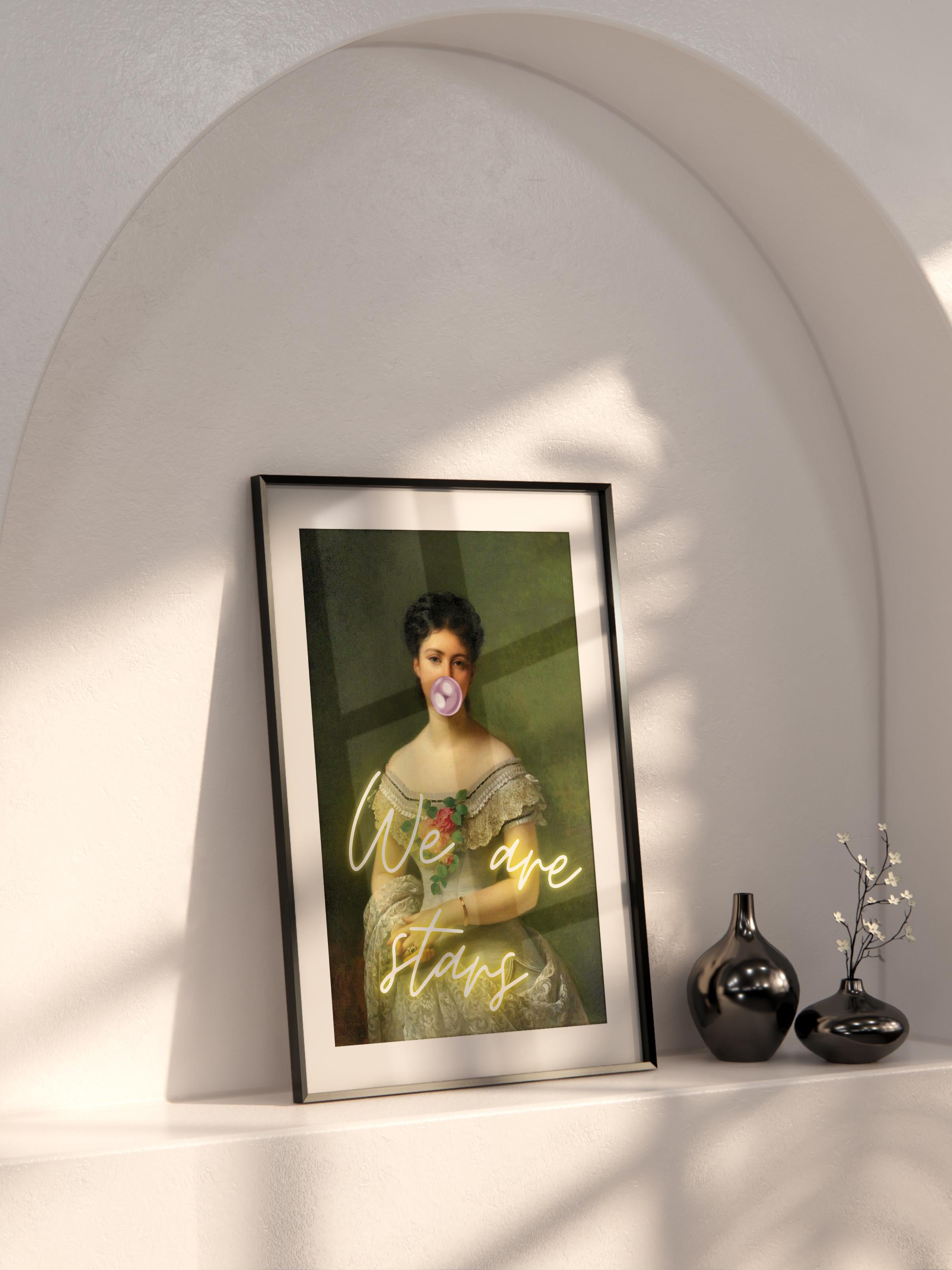 Alternatif Sanat Çerçevesiz Poster, Duvar Dekoru, Çerçevesiz Duvar Tablosu - Arşivsel Kalın Kağıt