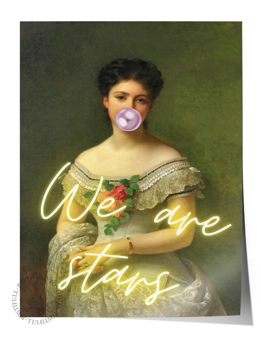 We are stars Alternatif Sanat Çerçevesiz Poster