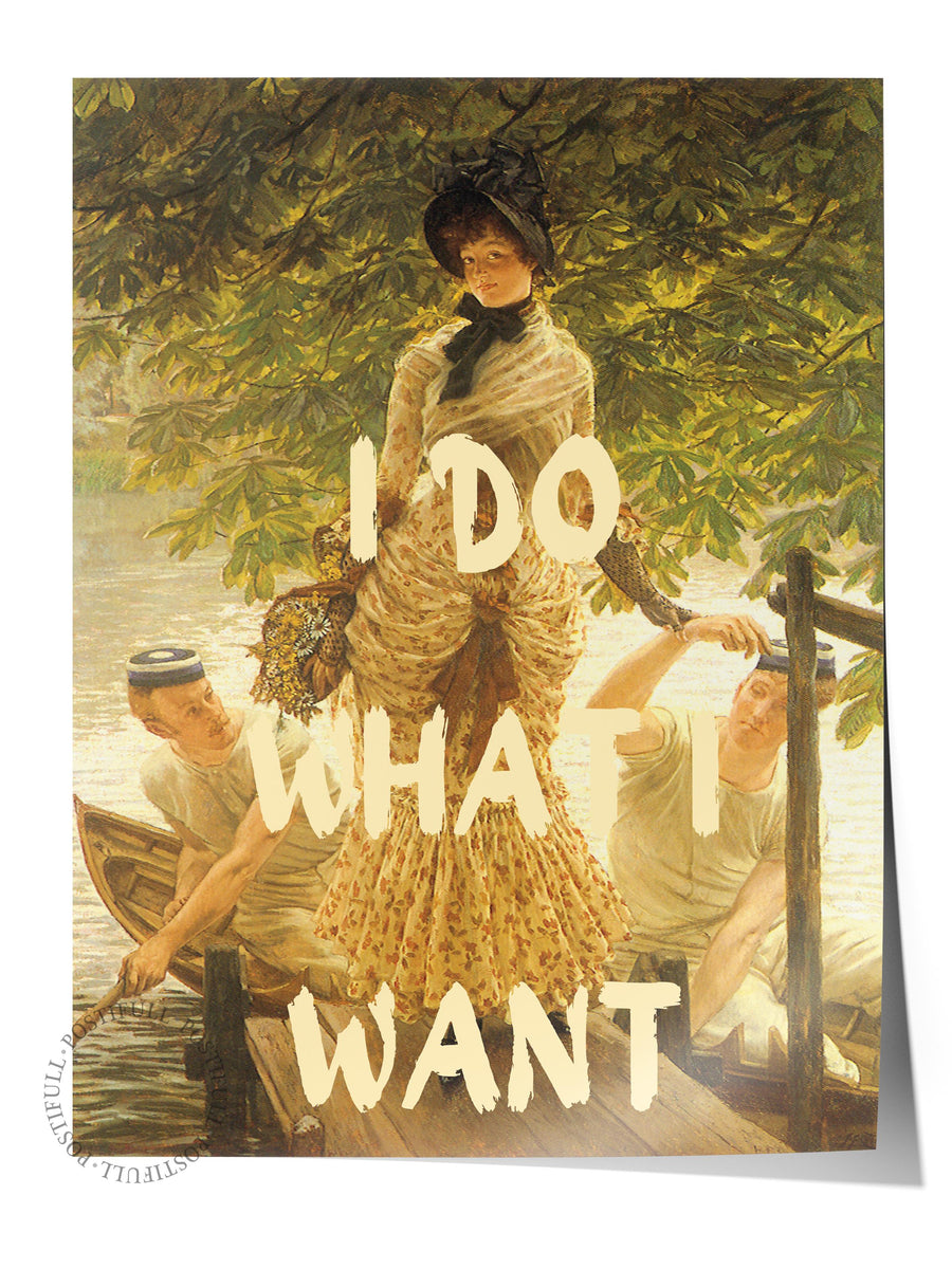 I DO WHAT I WANT Alternatif Sanat Çerçevesiz Poster