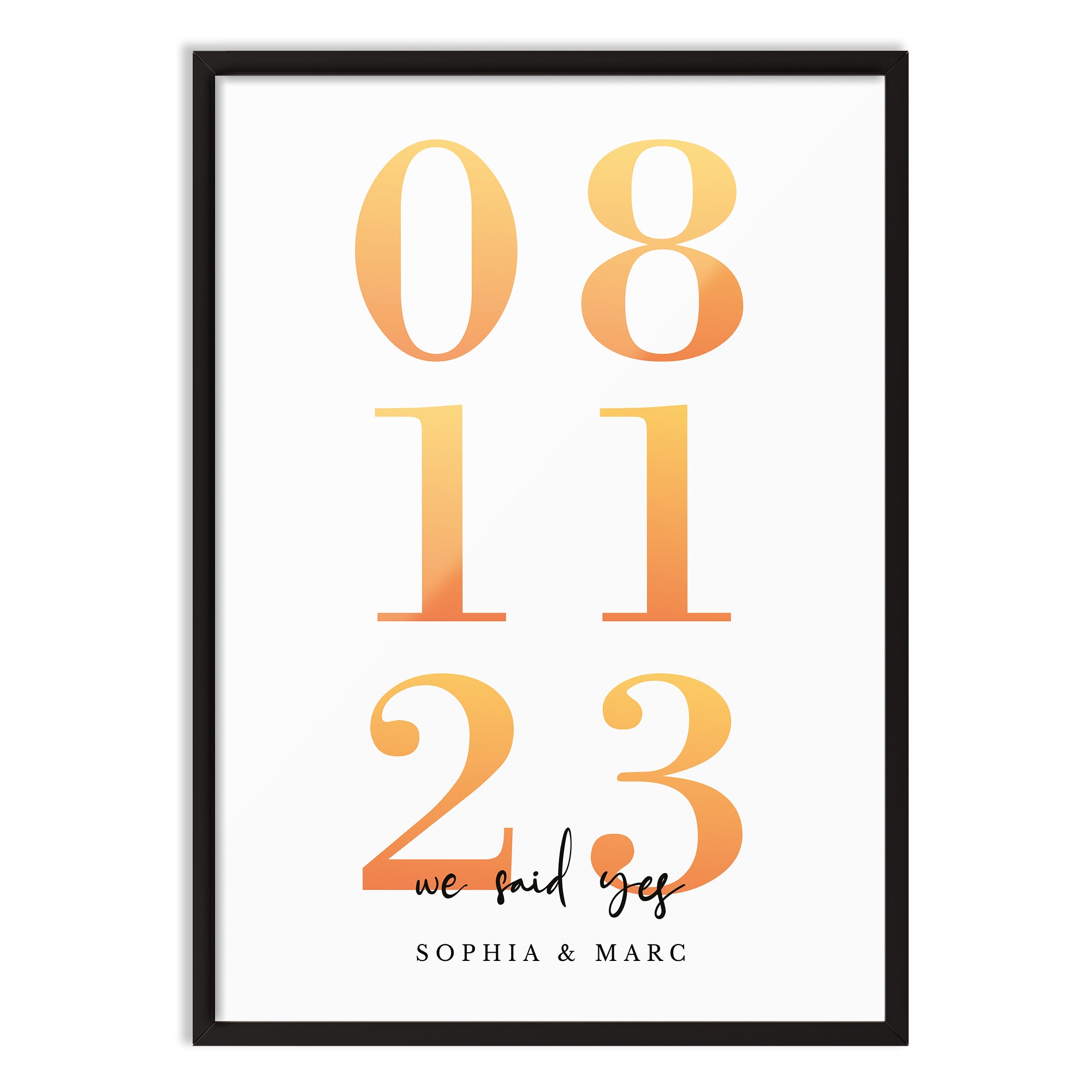 Kişiye Özel Poster - Sizin Yılınız - Sevgililer Günü Özel Tasarım No:002